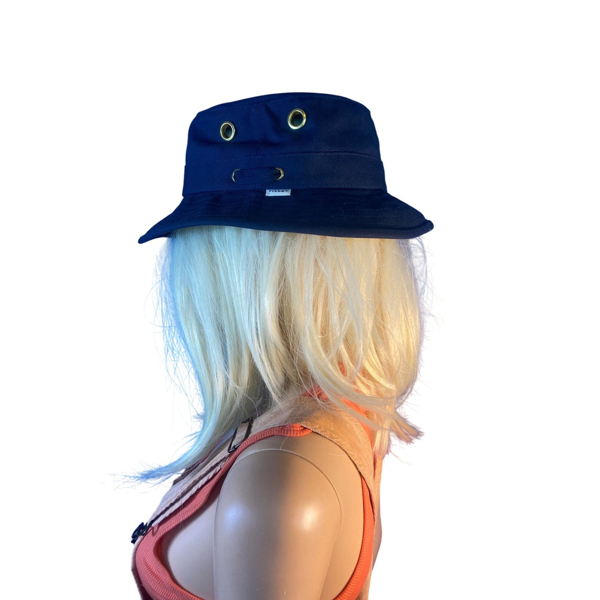 Tilley New Tilley T1 Iconic Bucket Hat Medium 7 1/4 New Navy Unisex Size ONE SIZE - 5 Thumbnail