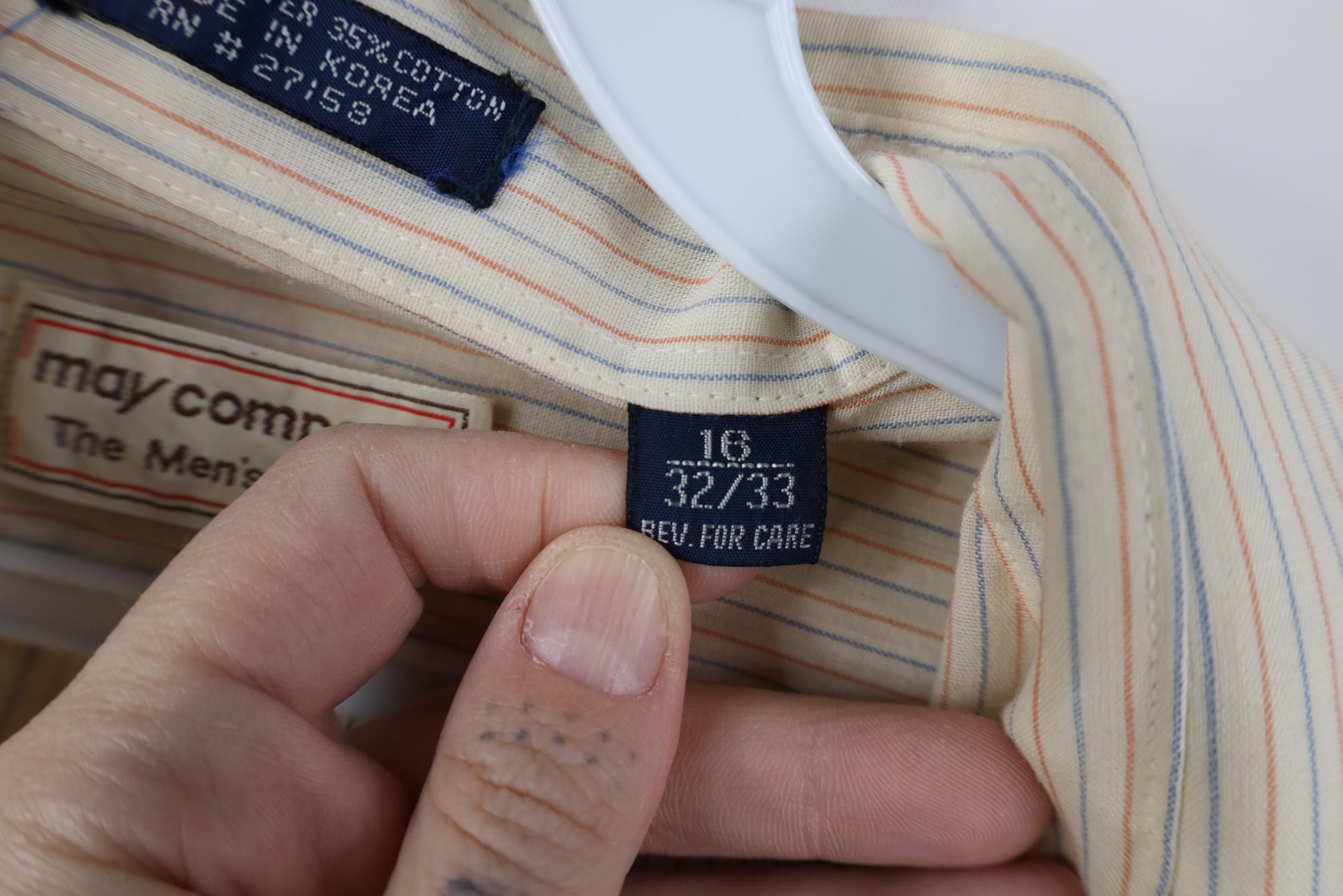 Vintage Vintage 70s Streetwear Dagger Collar Striped Button Shirt Size US M / EU 48-50 / 2 - 8 Thumbnail