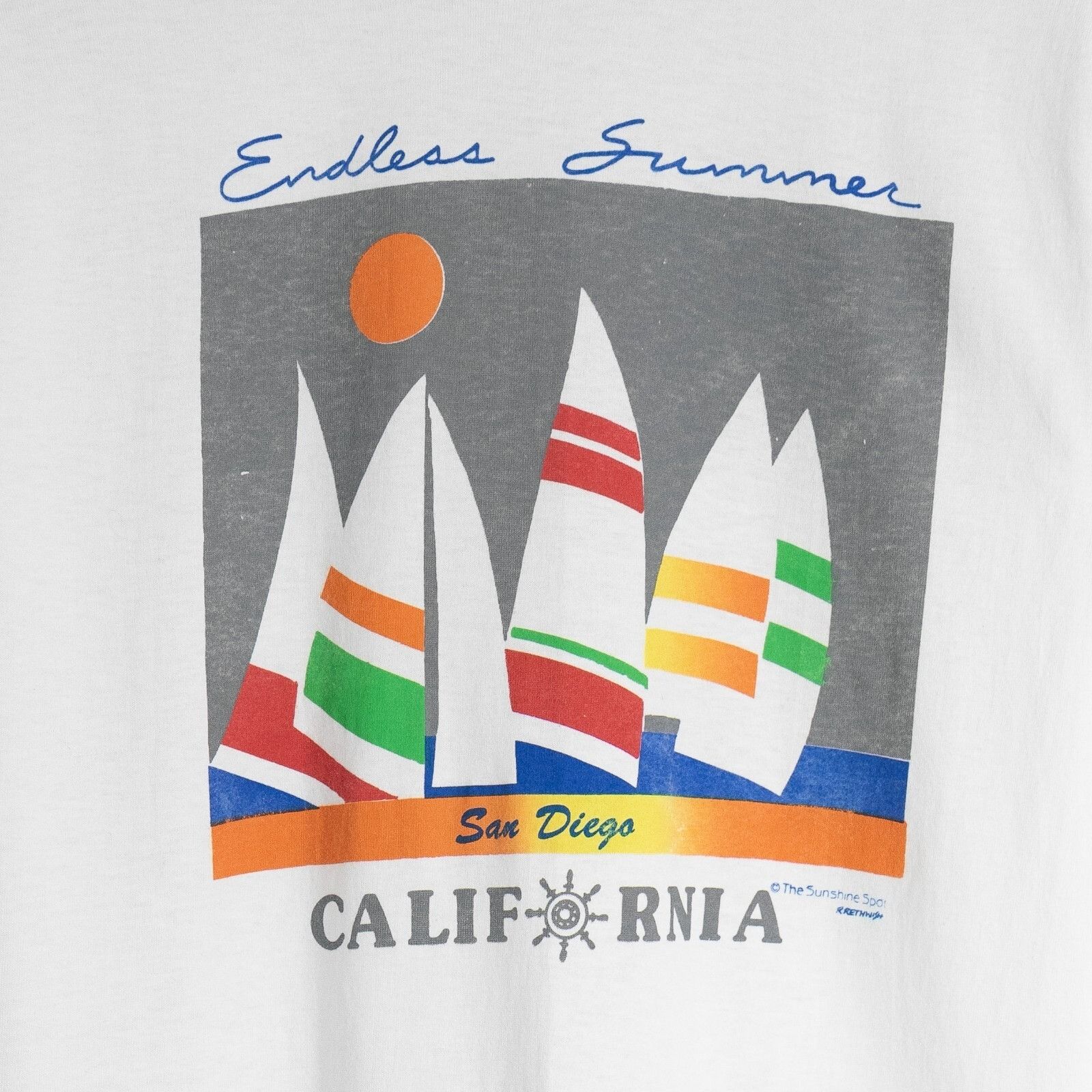 Vintage Vintage 90s Endless Summer California T Shirt M Sailing Art Size US M / EU 48-50 / 2 - 3 Thumbnail