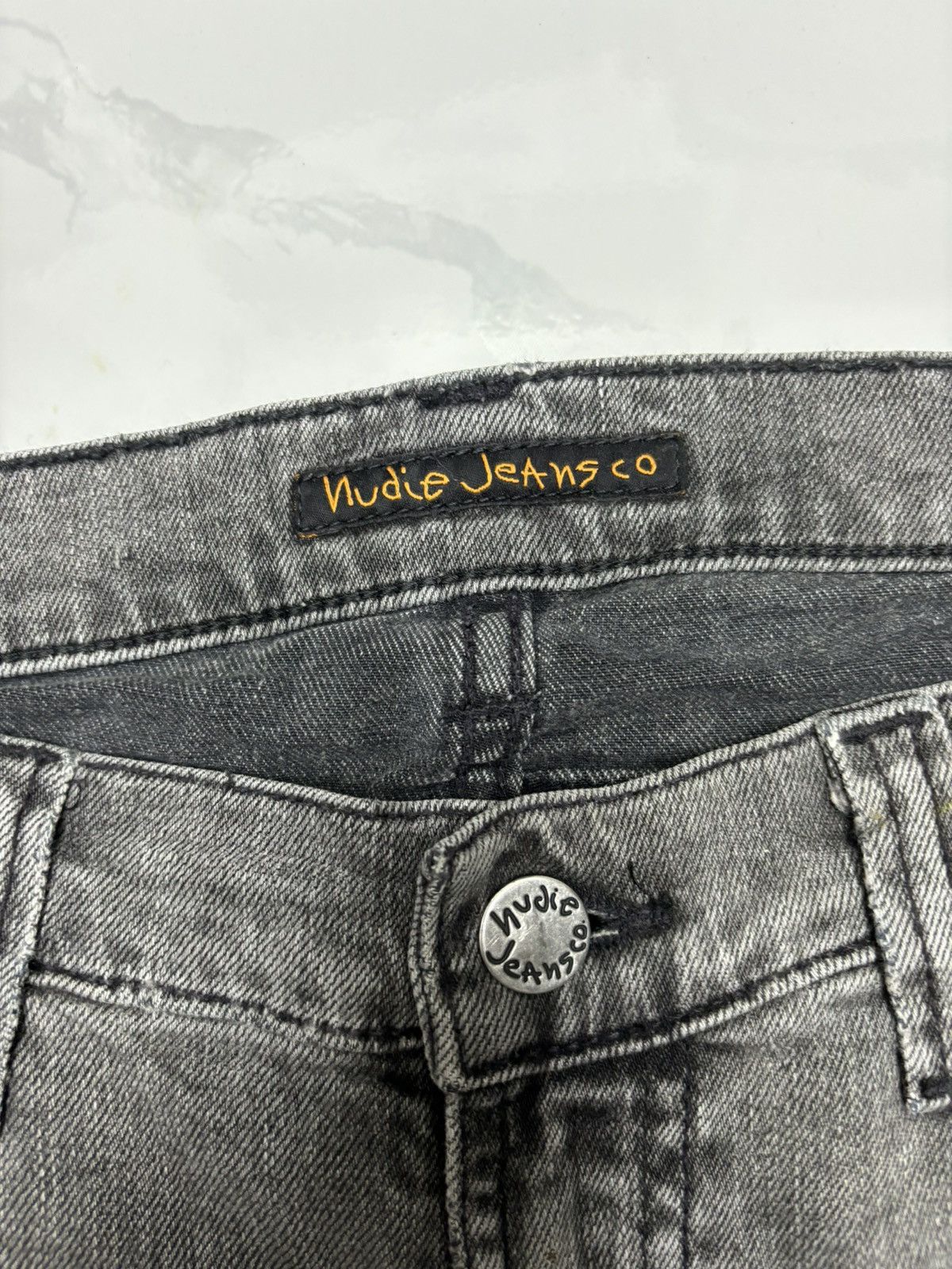 Nudie Jeans NUDIE JEANS BOOTCUT FOGGY BLACK FLARE DENIM Size 32" / US 10 / IT 46 - 9 Thumbnail