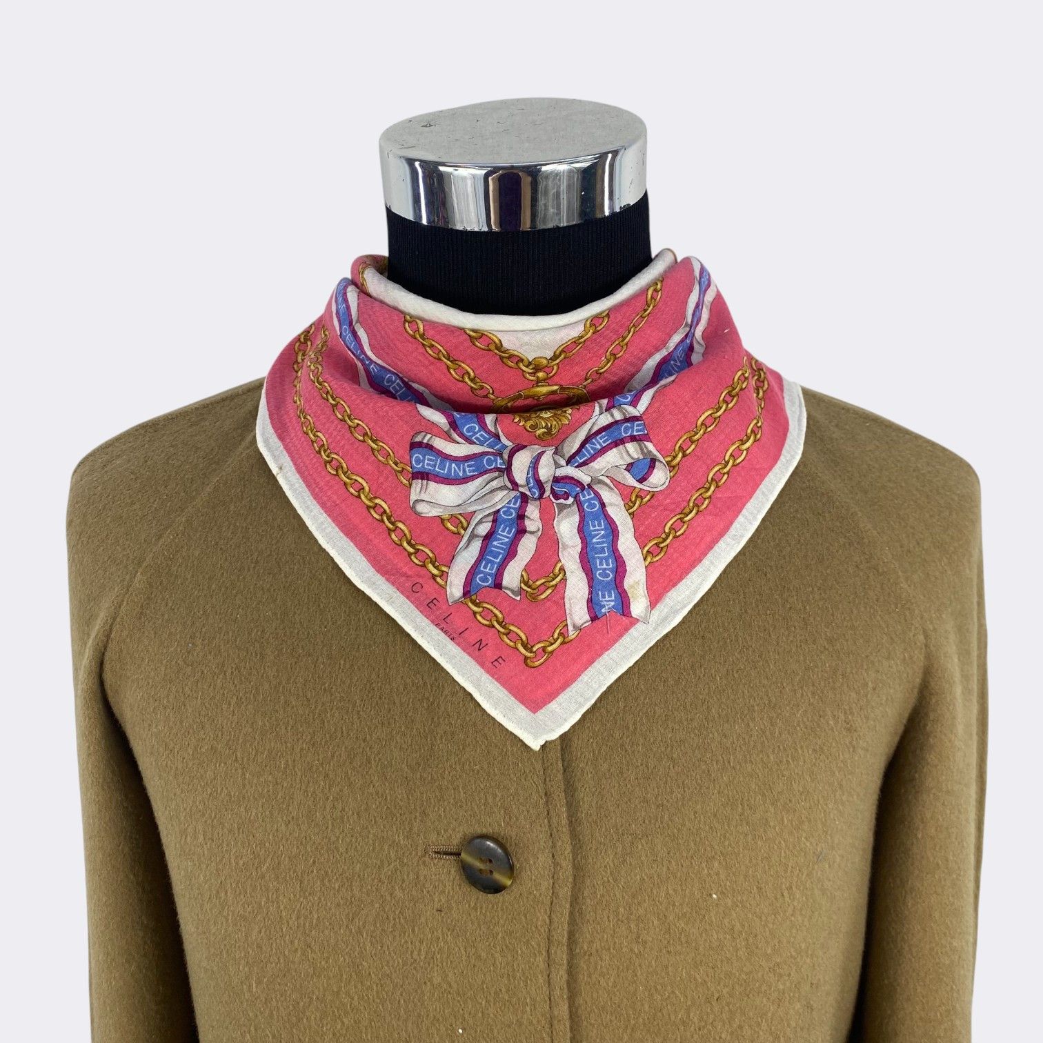 Celine Vintage Celine Handkerchief Neckerchief Bandana H147R Size ONE SIZE - 2 Thumbnail
