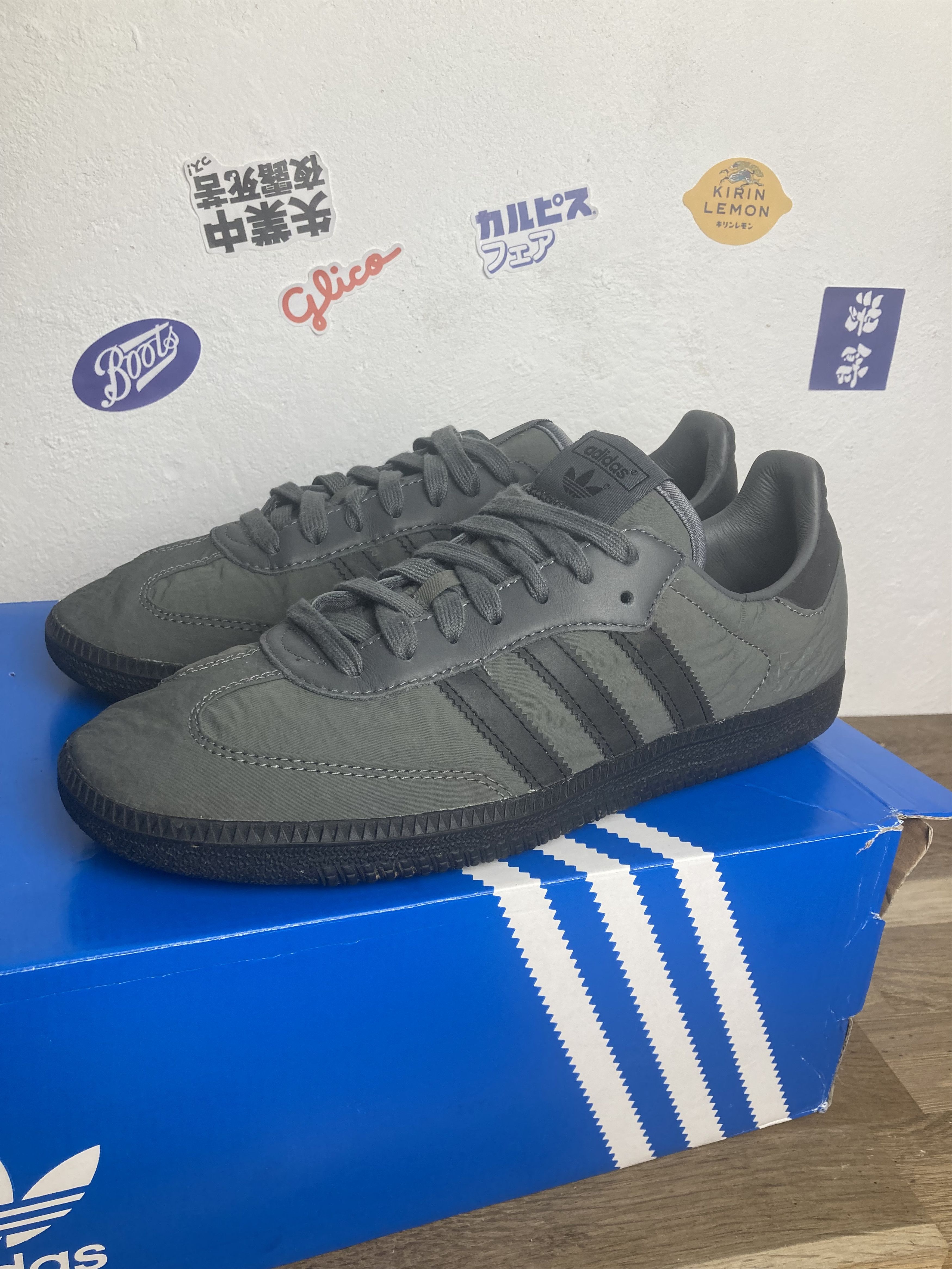 Adidas IH9993 adidas Originals Samba OG Grey Five Core Black US8.5 Size US 8.5 / EU 41-42 - 8 Thumbnail
