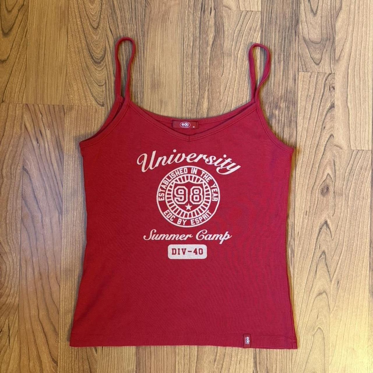 Other Y2K EDC by Espirit Red Tank Top Size M / US 6-8 / IT 42-44 - 1 Thumbnail