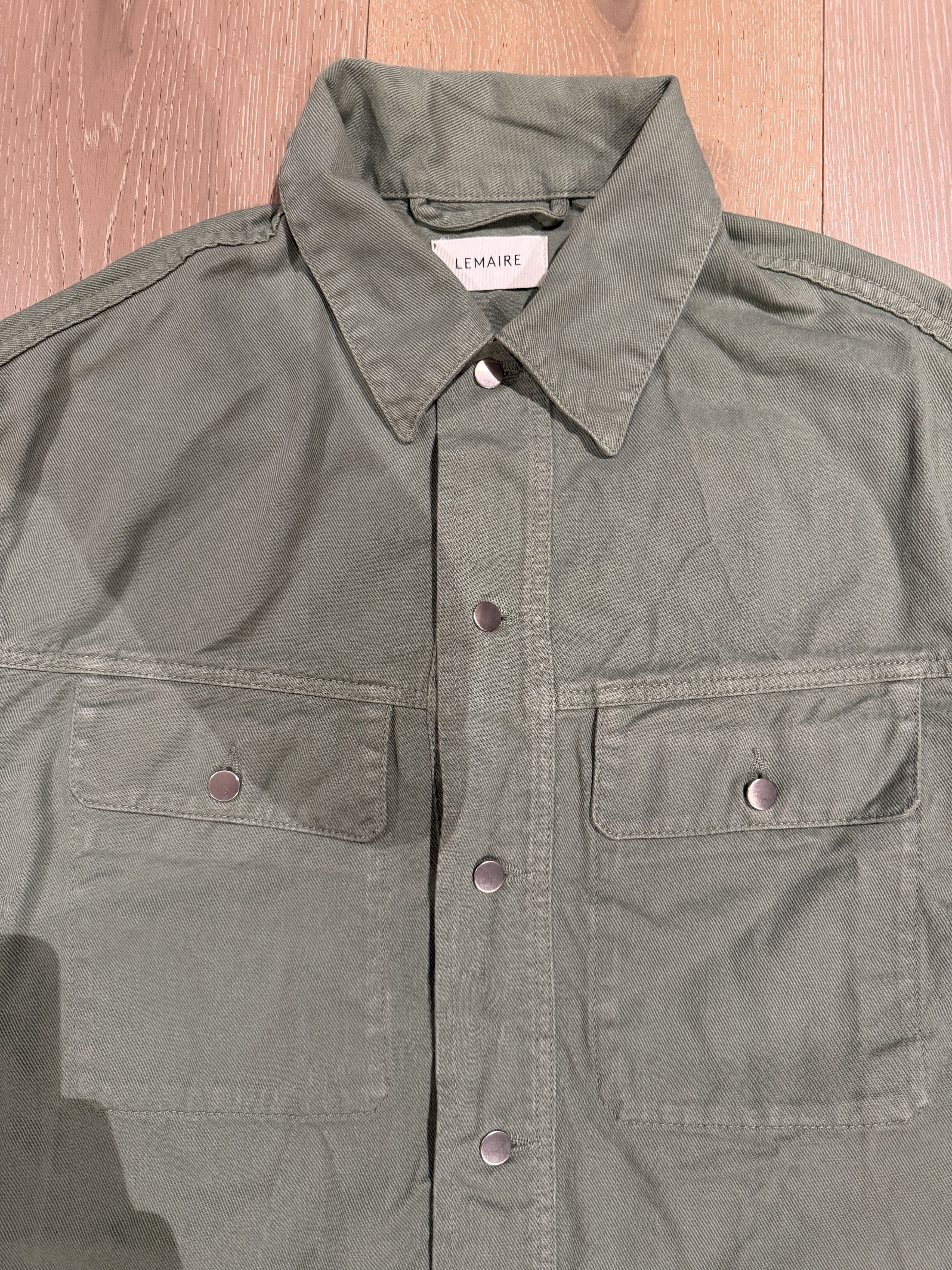 Lemaire 💚 Lemaire Trucker Overshirt Hedge Green Jacket 46 Size US S / EU 44-46 / 1 - 8 Thumbnail