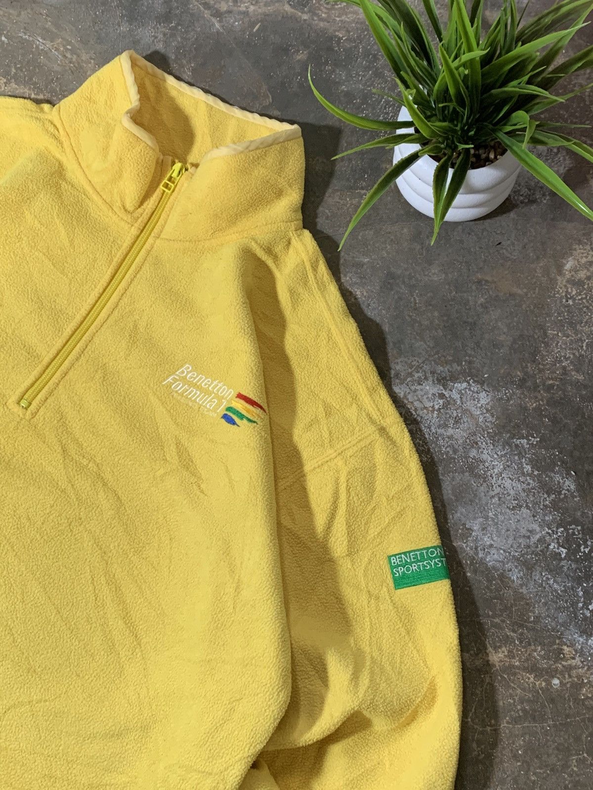 Benetton Bennetton Formula 1 Half Zip Size US L / EU 52-54 / 3 - 2 Thumbnail
