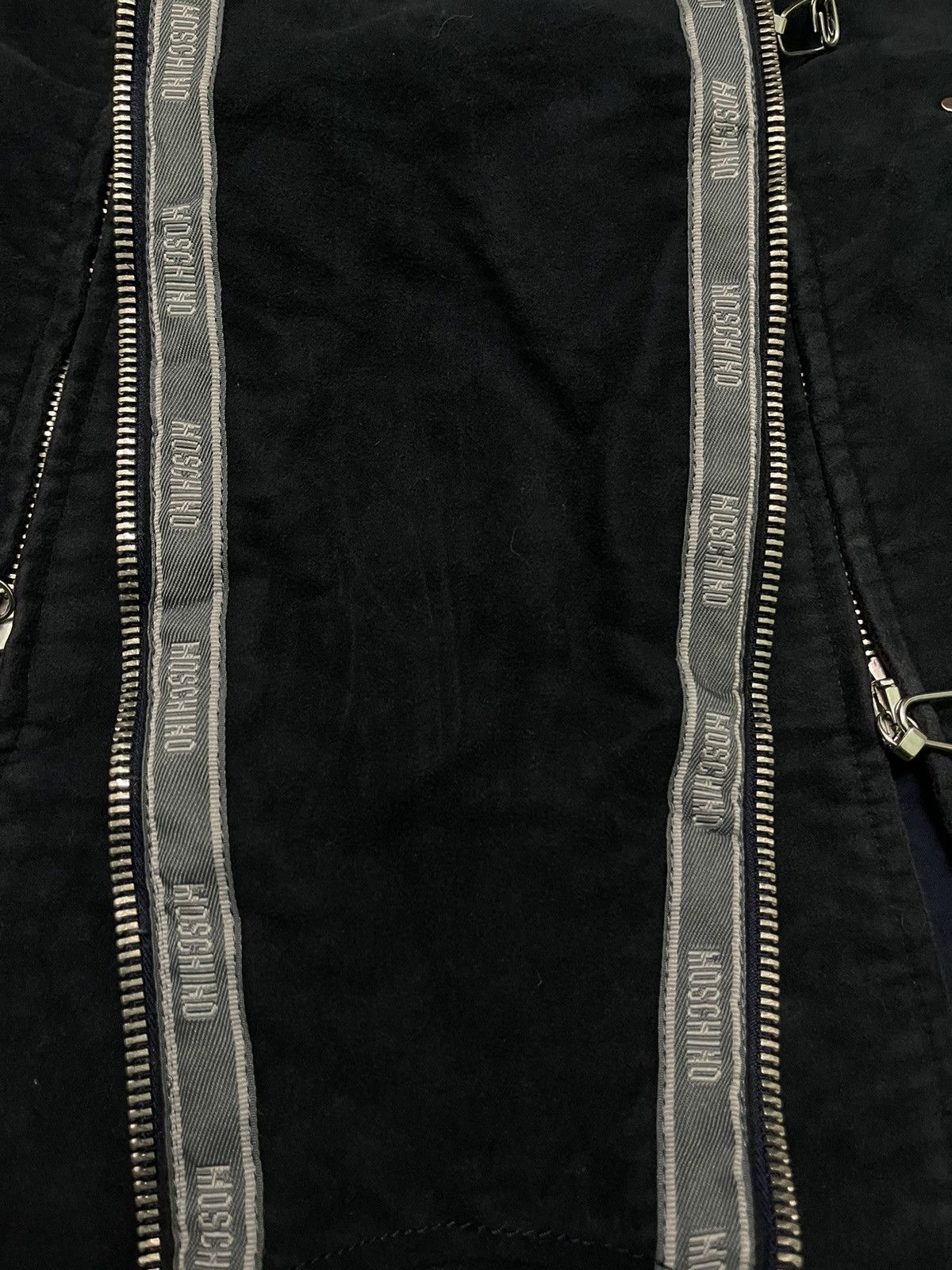 RARE MOSCHINO JEANS MULTI ZIPPER LONG JACKET