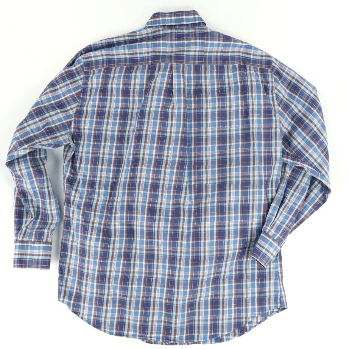 Peter Millar Peter Millar Shirt Indigo Men XL Long Sleeve Button Down Cotton Plaid 23 Chest Relaxed Fit Size US XL / EU 56 / 4 - 4 Thumbnail