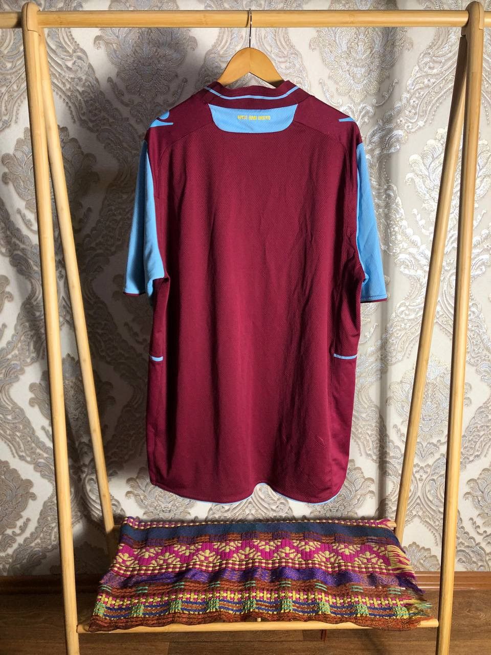 Vintage VERY RARE MACRON FC WEST HAM UNITED ENGLAND SOCCER JERSEY 90 Size US XXL / EU 58 / 5 - 6 Thumbnail