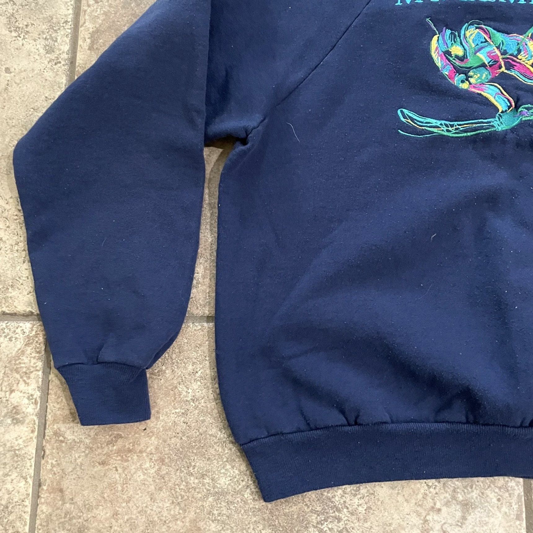 Hanes VINTAGE Hanes Sweater Mens XL Skiing Blue Pullover Mt. Lemmon Winter Size US XL / EU 56 / 4 - 3 Thumbnail