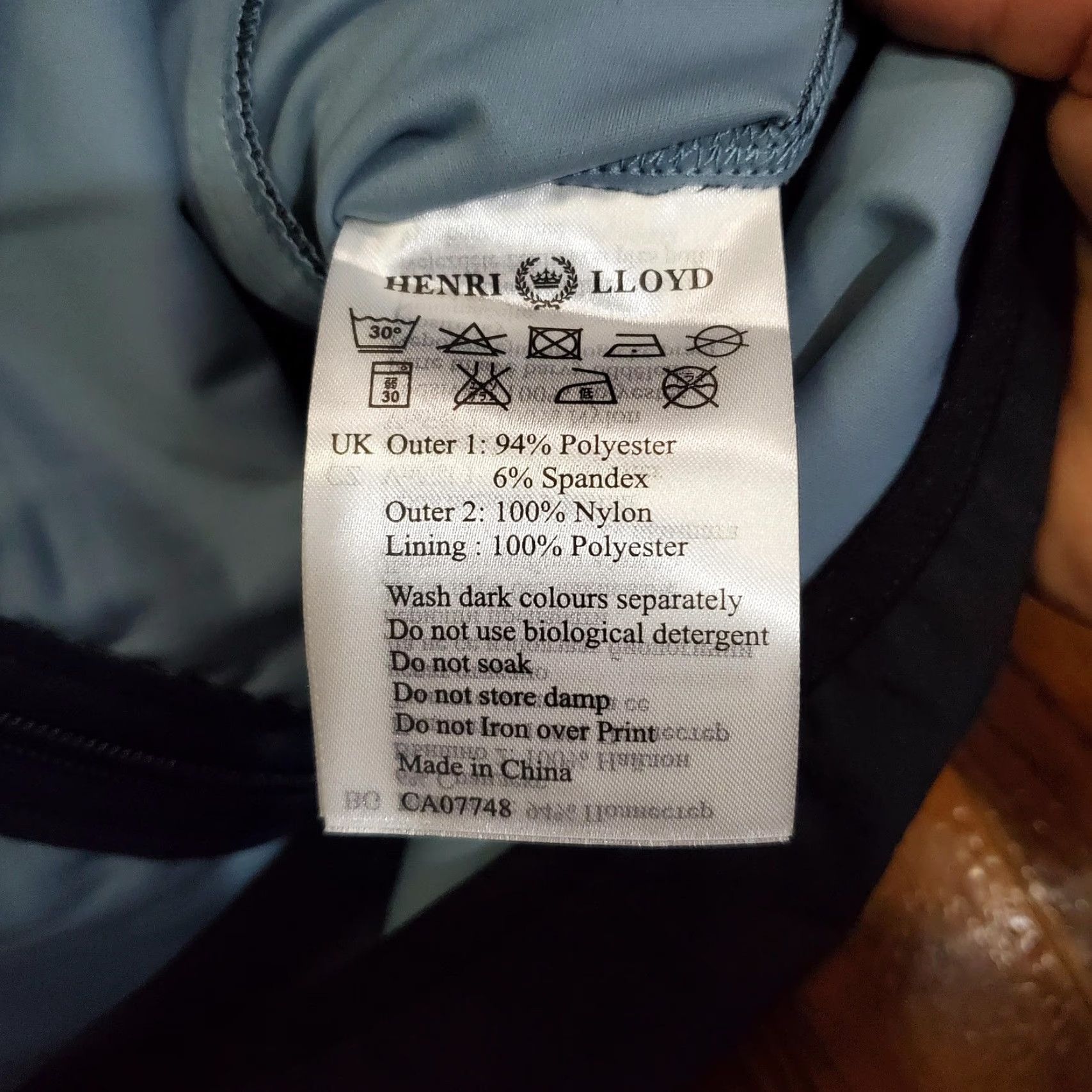 Henri Lloyd Henri Lloyd Sport Jacket Mens M Blue Hooded Full Zip Windbreaker Yacht Club Size US M / EU 48-50 / 2 - 6 Thumbnail