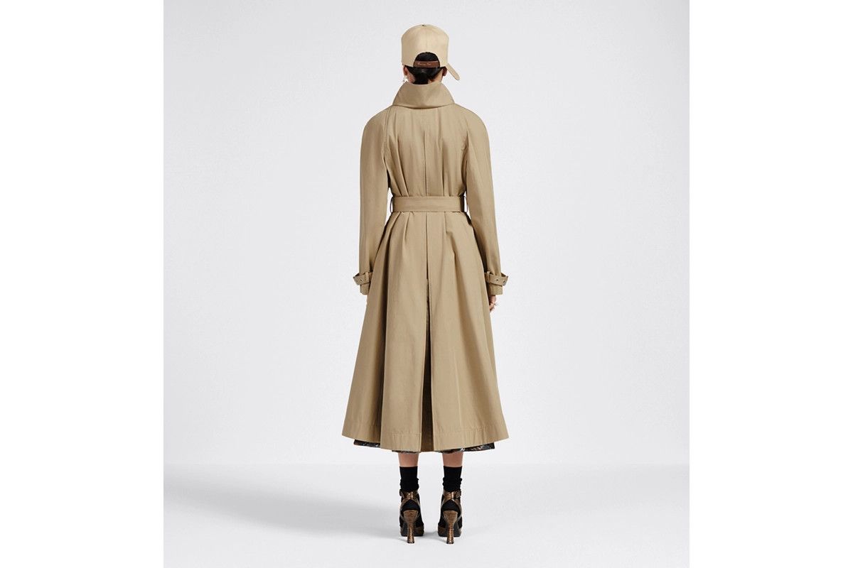 Dior o1bcso1str0225 Coat with Criss Cross Collar in Beige Size S / US 4 / IT 40 - 4 Thumbnail