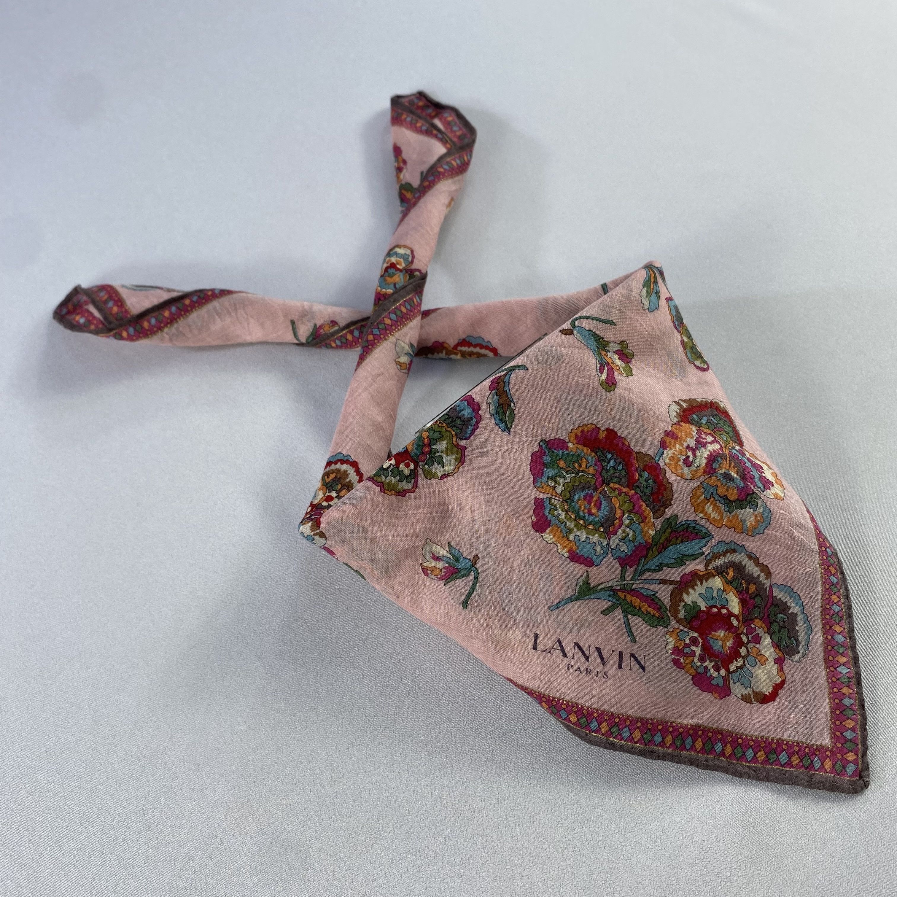 Lanvin × Vintage Lanvin Bandana/ Handkerchief / Neckerchief Size ONE SIZE - 2 Thumbnail