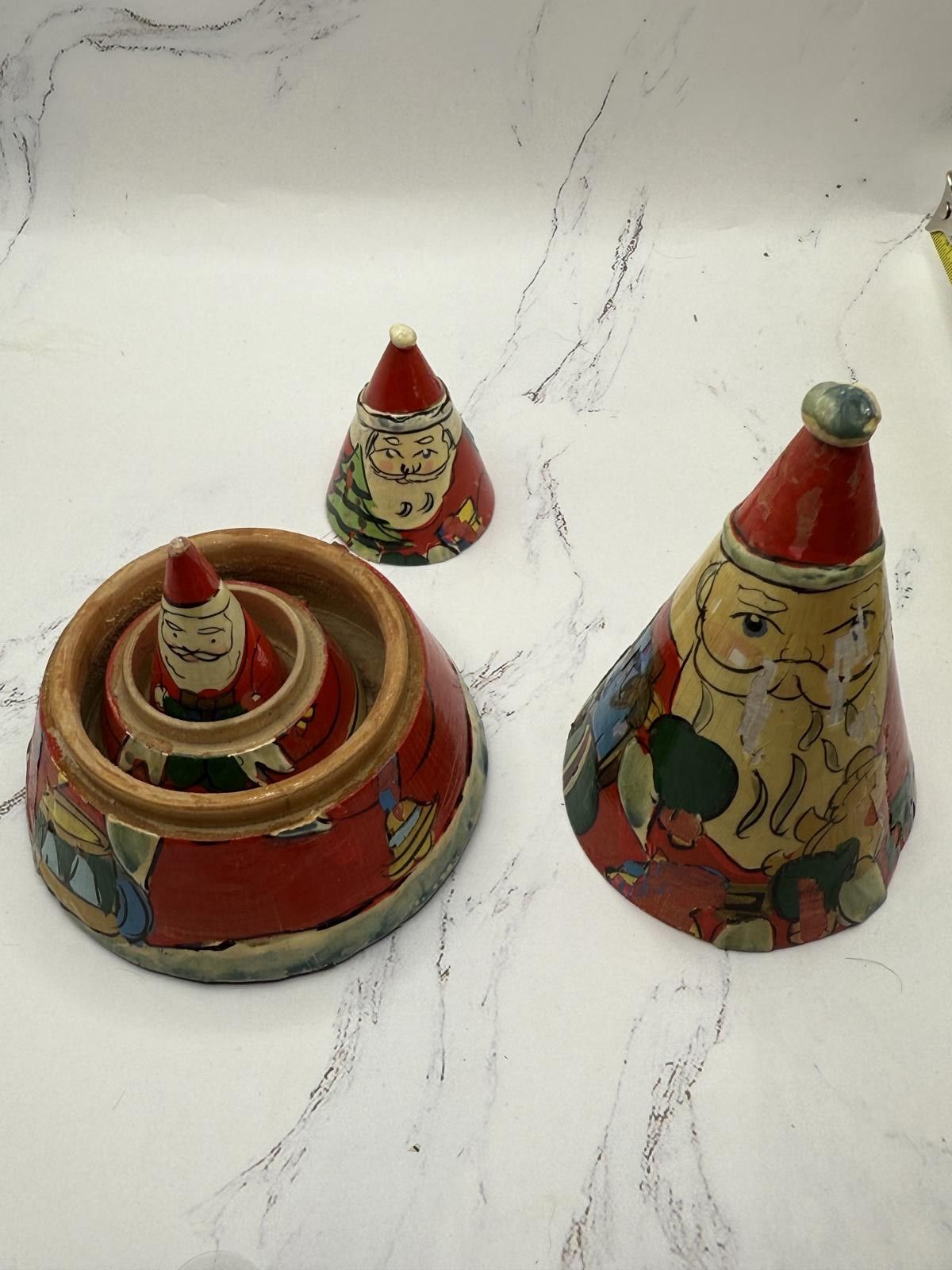 Designer Vintage Nesting Doll Santa Claus Size ONE SIZE - 9 Thumbnail