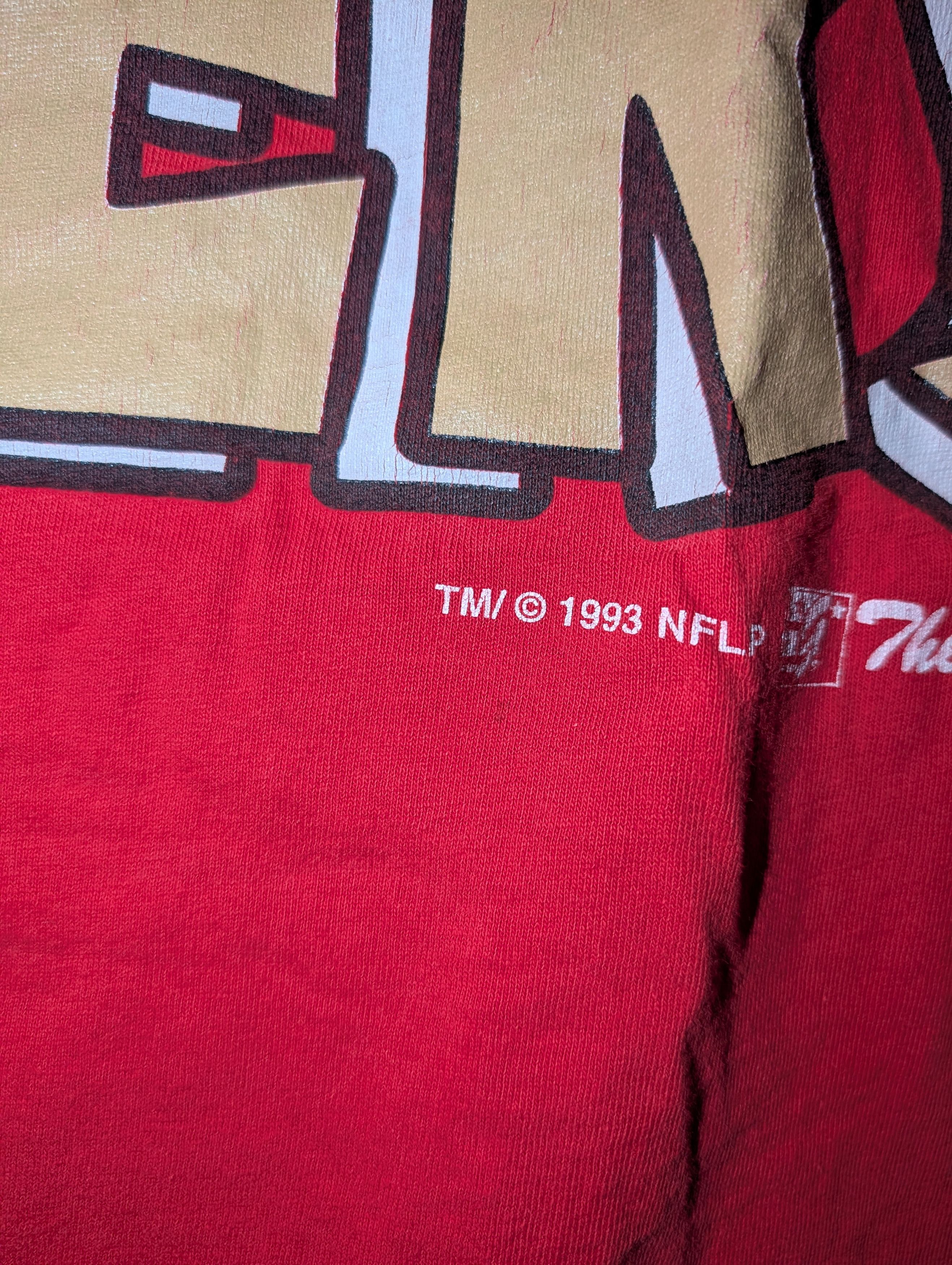 NFL Vintage 1993 San Francisco 49ers The Game T-Shirt NFL Size US XL / EU 56 / 4 - 7 Thumbnail
