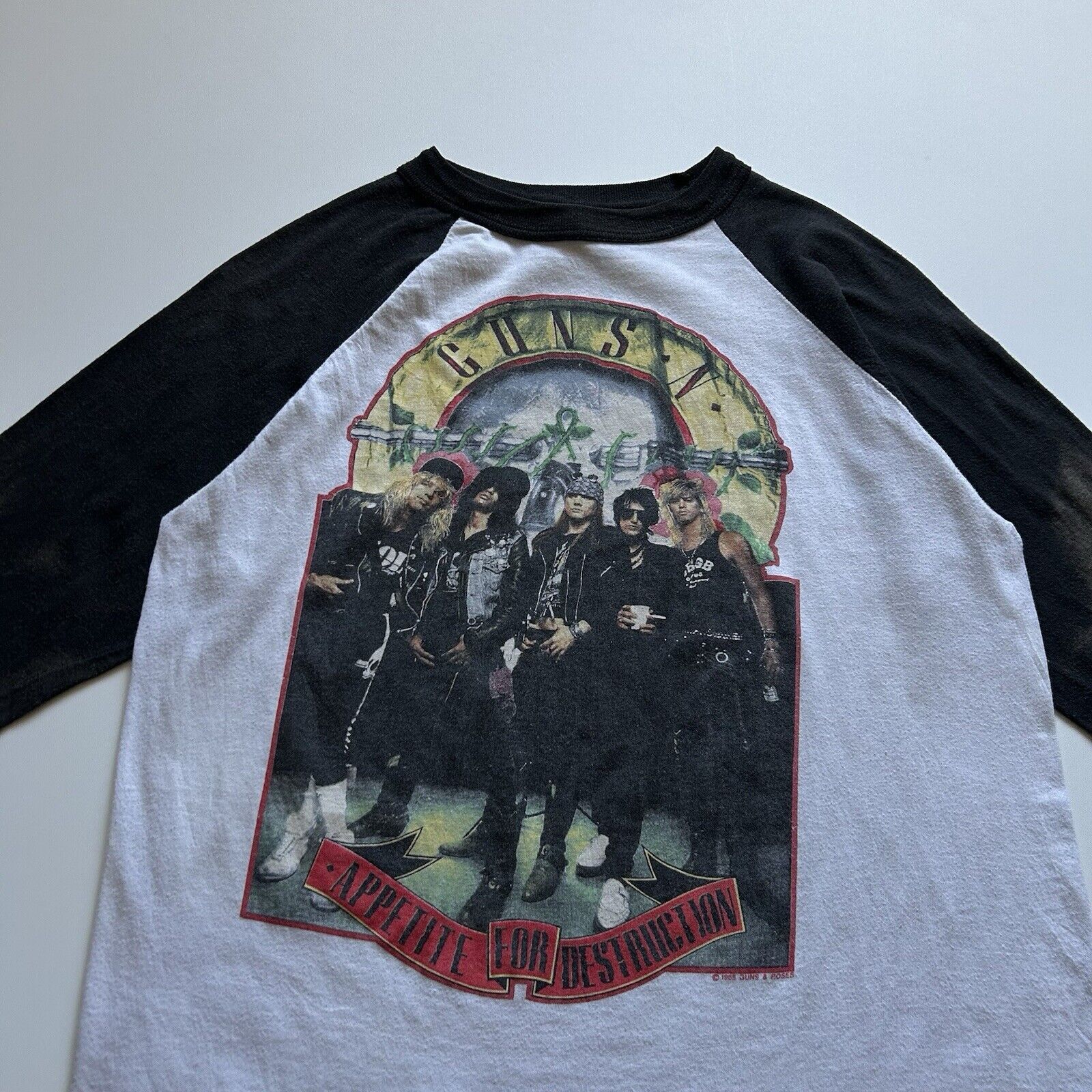 Band Tees × Guns N' Roses × Vintage Vintage 80s Guns N Roses Welcome To The Jungle T Shirt Small Size US S / EU 44-46 / 1 - 2 Thumbnail