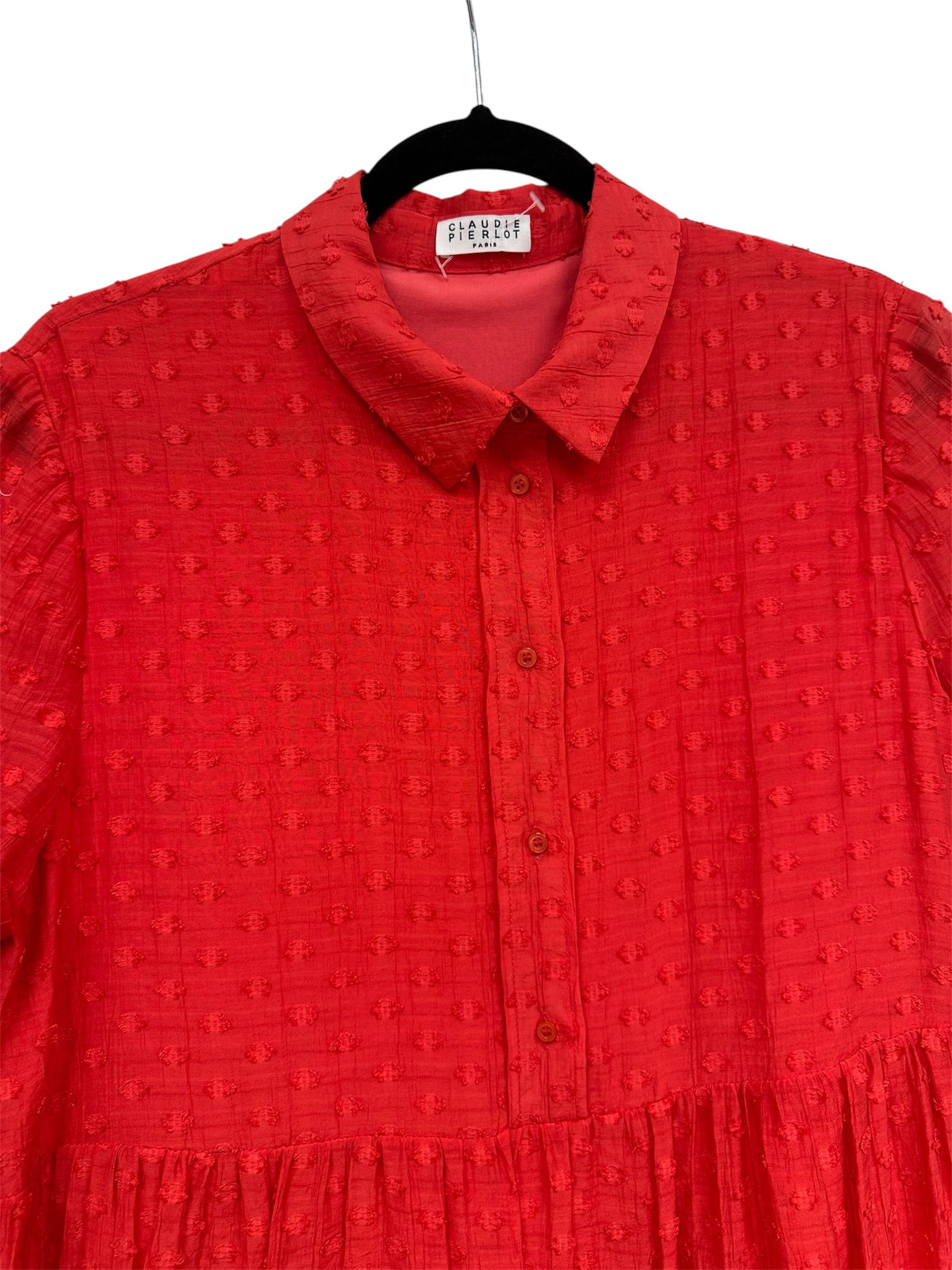 Other Claudie Pierlot red doll dress Size M / US 6-8 / IT 42-44 - 4 Thumbnail