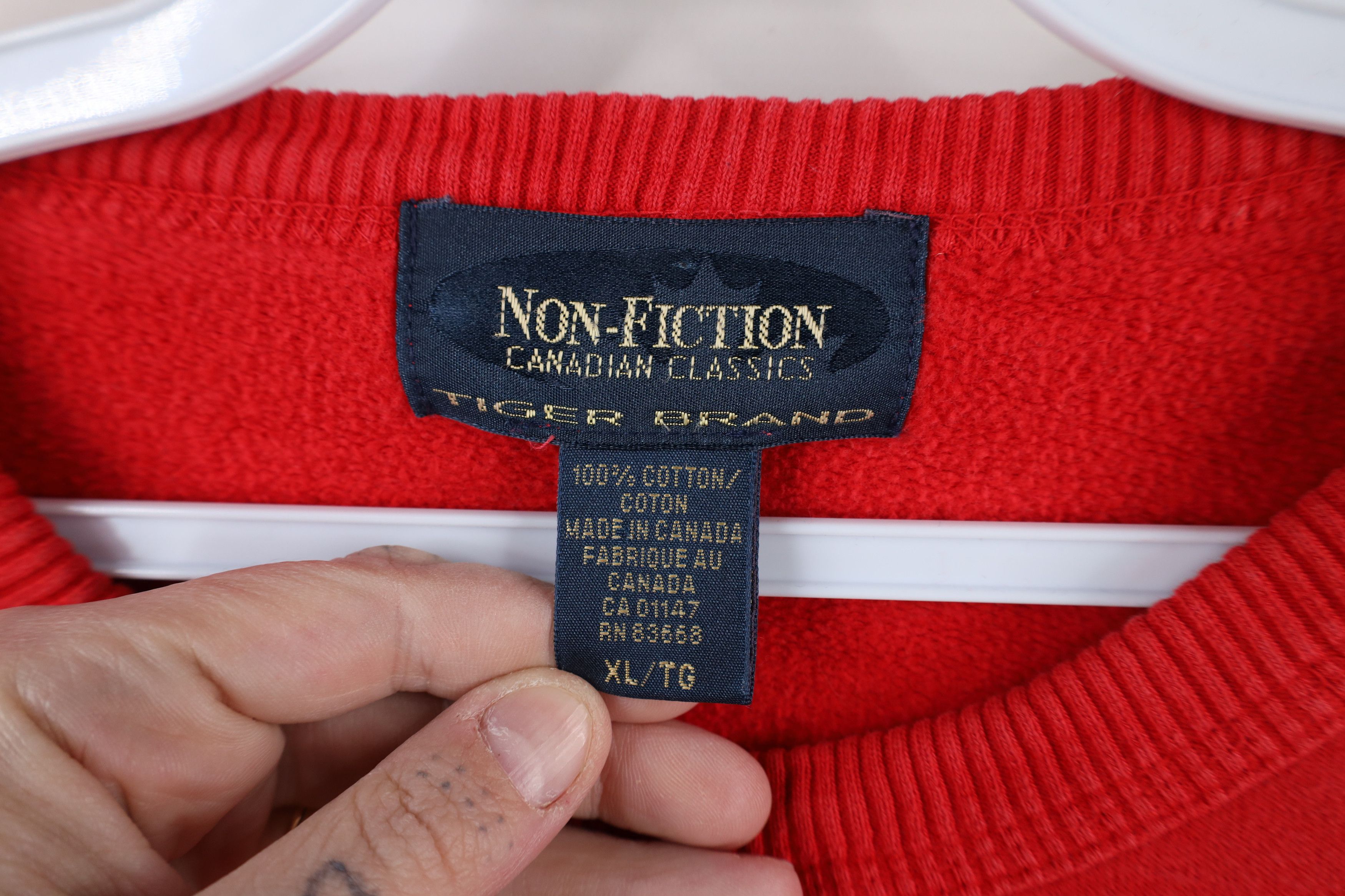 Vintage Vintage 90s Spell Stratford Festival Crewneck Sweatshirt Red Size US XL / EU 56 / 4 - 9 Thumbnail