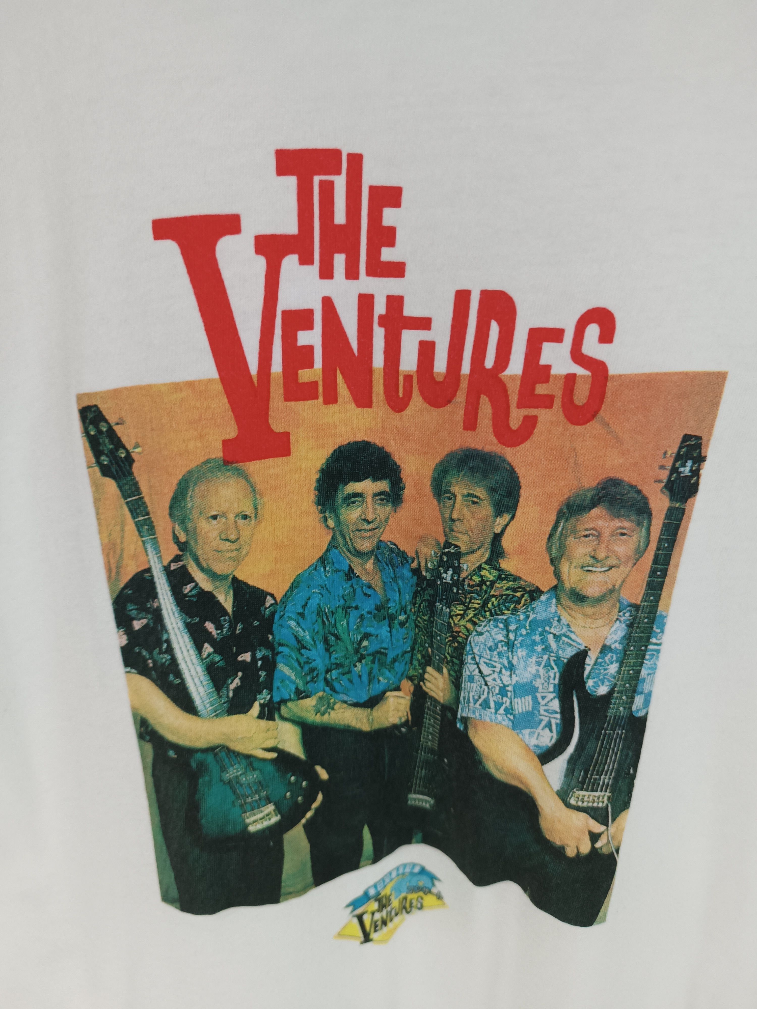 Band Tees VTG 1992 THE VENTURES TEE BEACH BOYS NEIL YOUNG TELEVISION Size US M / EU 48-50 / 2 - 8 Thumbnail