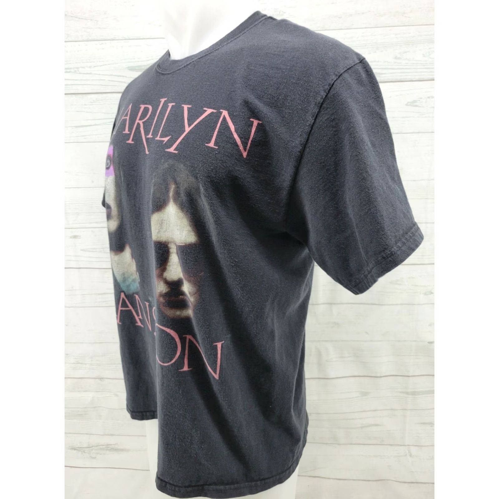 Hanes VINTAGE Marilyn Manson T Shirt LRG Twiggy Ramirez Graphic Hanes Heavyweight Tee Mens Size US XL / EU 56 / 4 - 3 Thumbnail