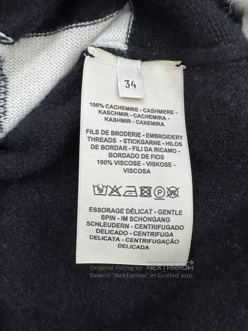 Hermes Hermes 2022 Fall and Winter Black and White Turtleneck Swe Size XXS / US 00 / IT 34 - 4 Thumbnail