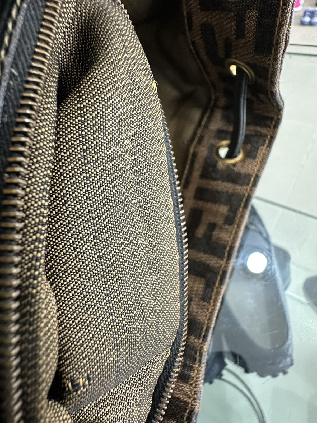 Fendi FENDI Brown Zucca Canvas Backpack Size ONE SIZE - 10 Thumbnail