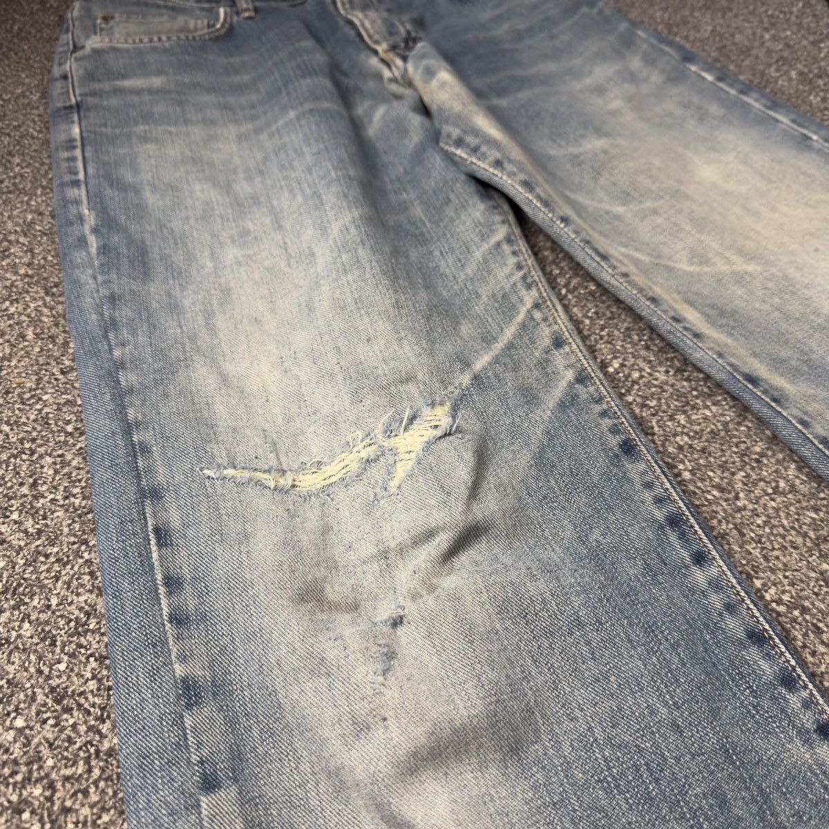 Edwin 90s Japanese Edwin Lot 0140 Distressed Faded Jeans Size US 32 / EU 48 - 5 Thumbnail