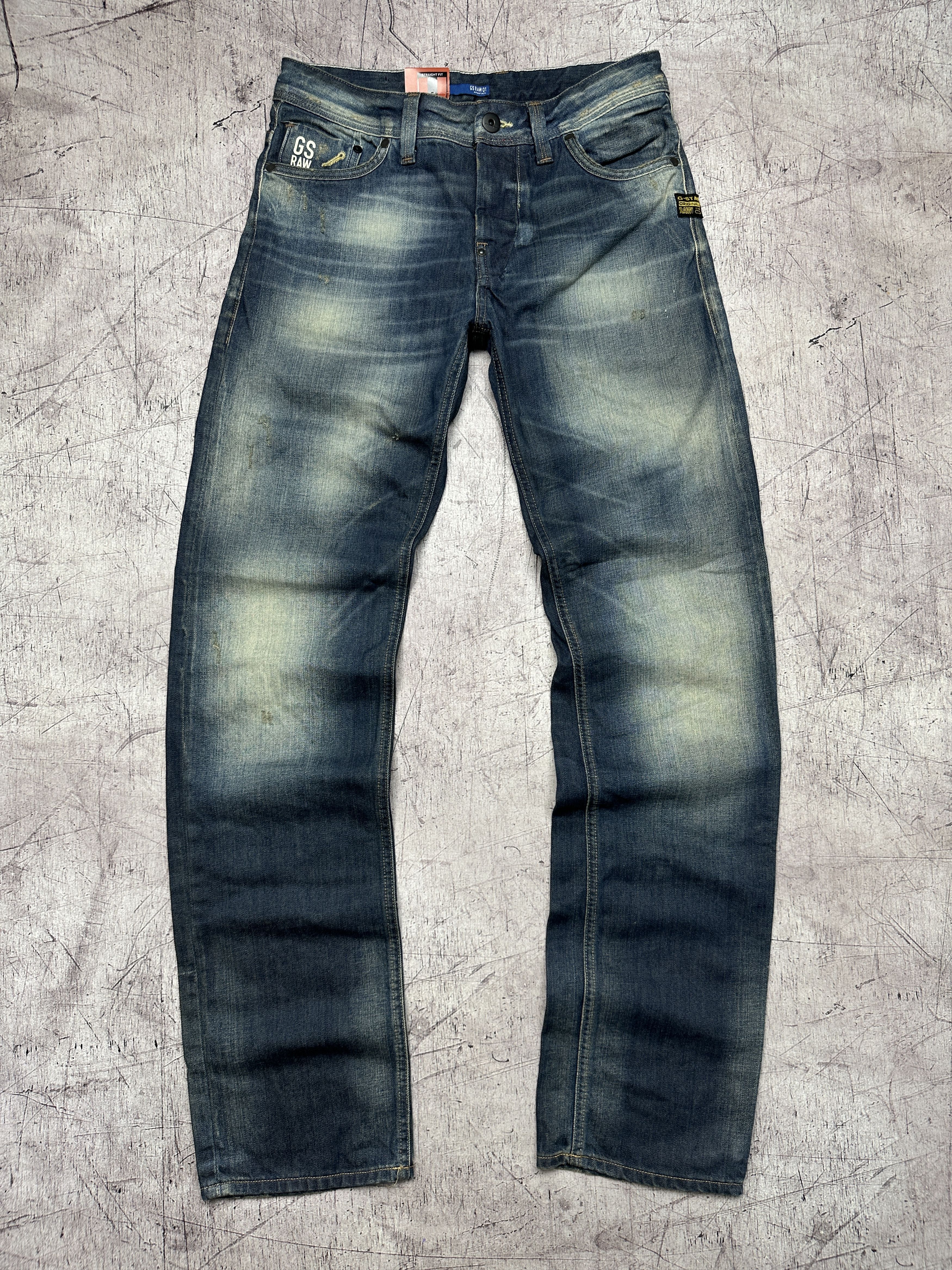 G-Star NEW G Star Raw Attacc Low Straight Mens Denim Pants Jeans Size US 29 - 6 Thumbnail