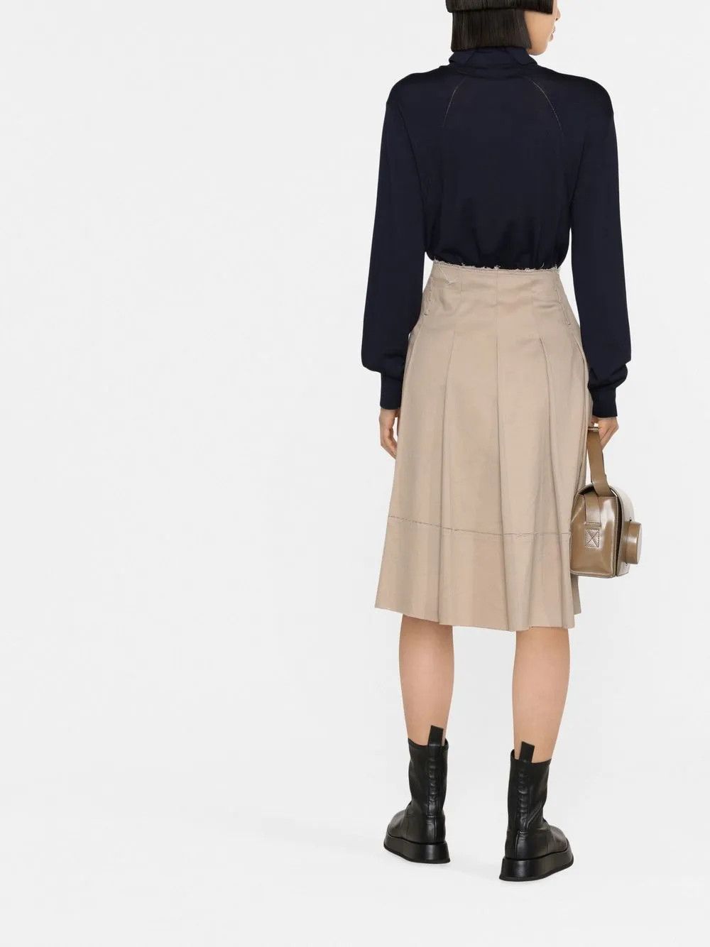 Jil Sander o1y1025 Turtleneck Sweater in Midnight Blue Size M / US 6-8 / IT 42-44 - 3 Thumbnail