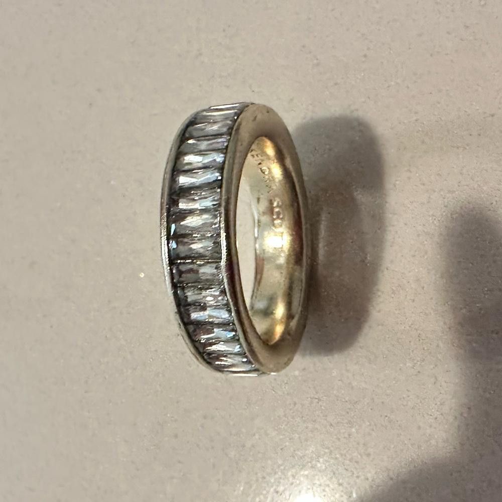 Kendra Scott Kendra Scott Jack Band Ring Gold Clear Nano Crystal Size 7 Size ONE SIZE - 7 Thumbnail