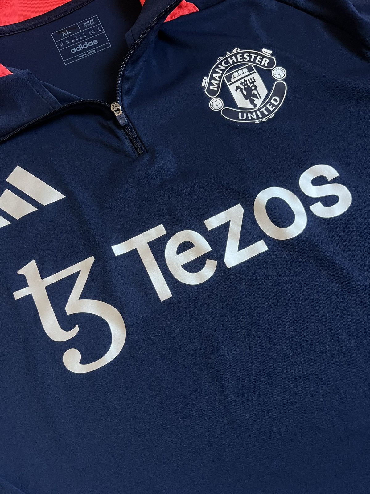Adidas Men's Wind Top Navy 2024 Manchester United Jersey New XL Size US XL / EU 56 / 4 - 6 Thumbnail