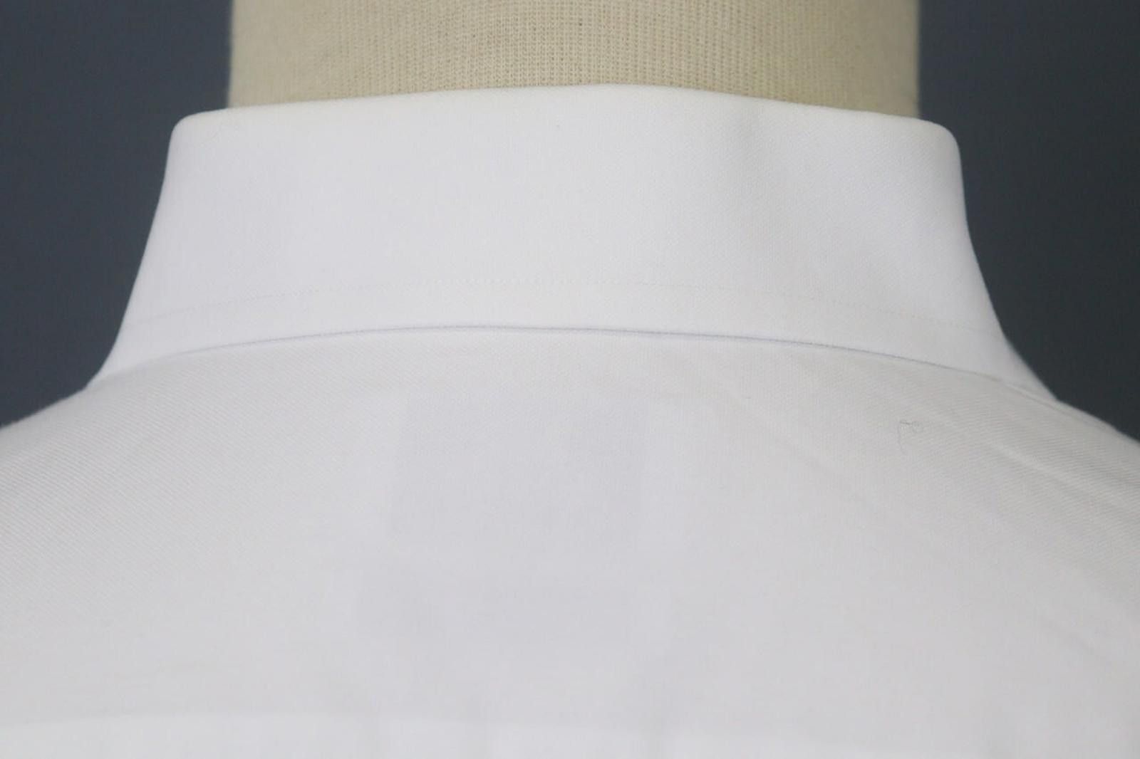 Designer Boggi White Cotton Collared Front Dress Shirt Size 40 Size 38R - 12 Thumbnail