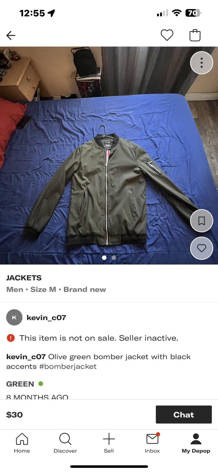 Other Dark green bomber jacket Size US M / EU 48-50 / 2 - 1 Preview