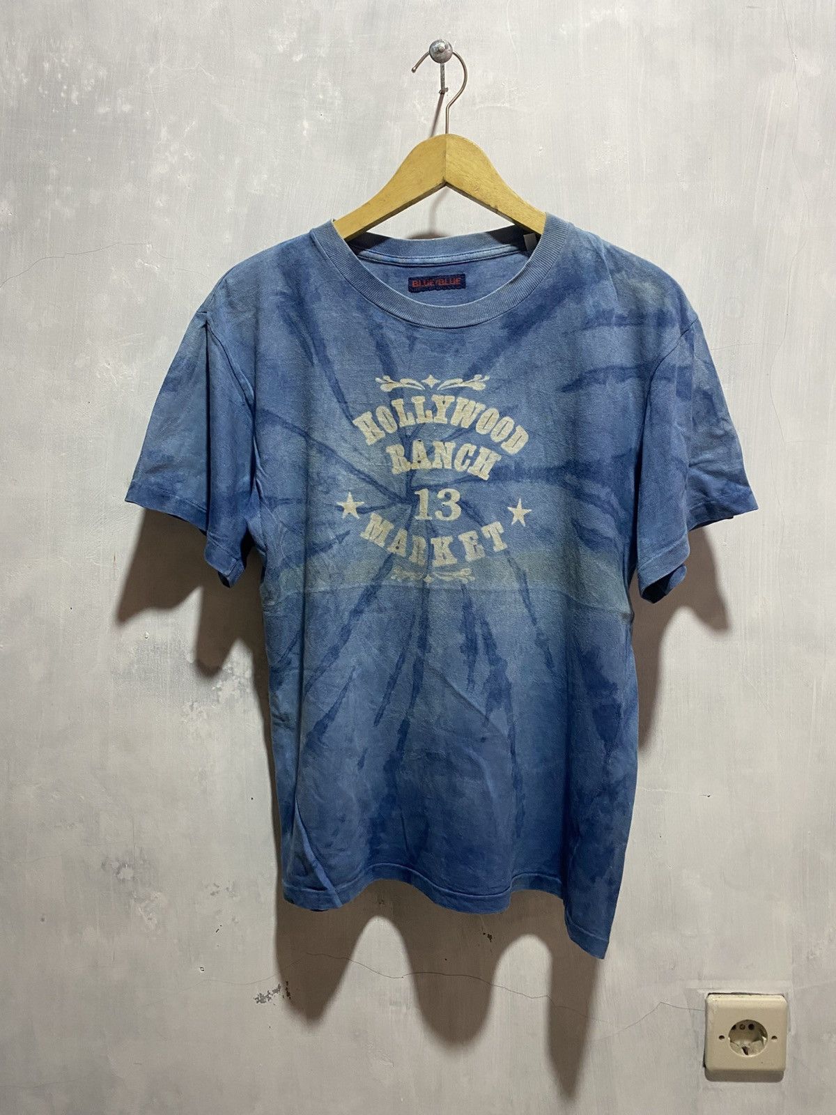 Blue Blue Japan vtg hollywood ranch market 13 blue blue japan dyed tshirt Size US M / EU 48-50 / 2 - 3 Thumbnail
