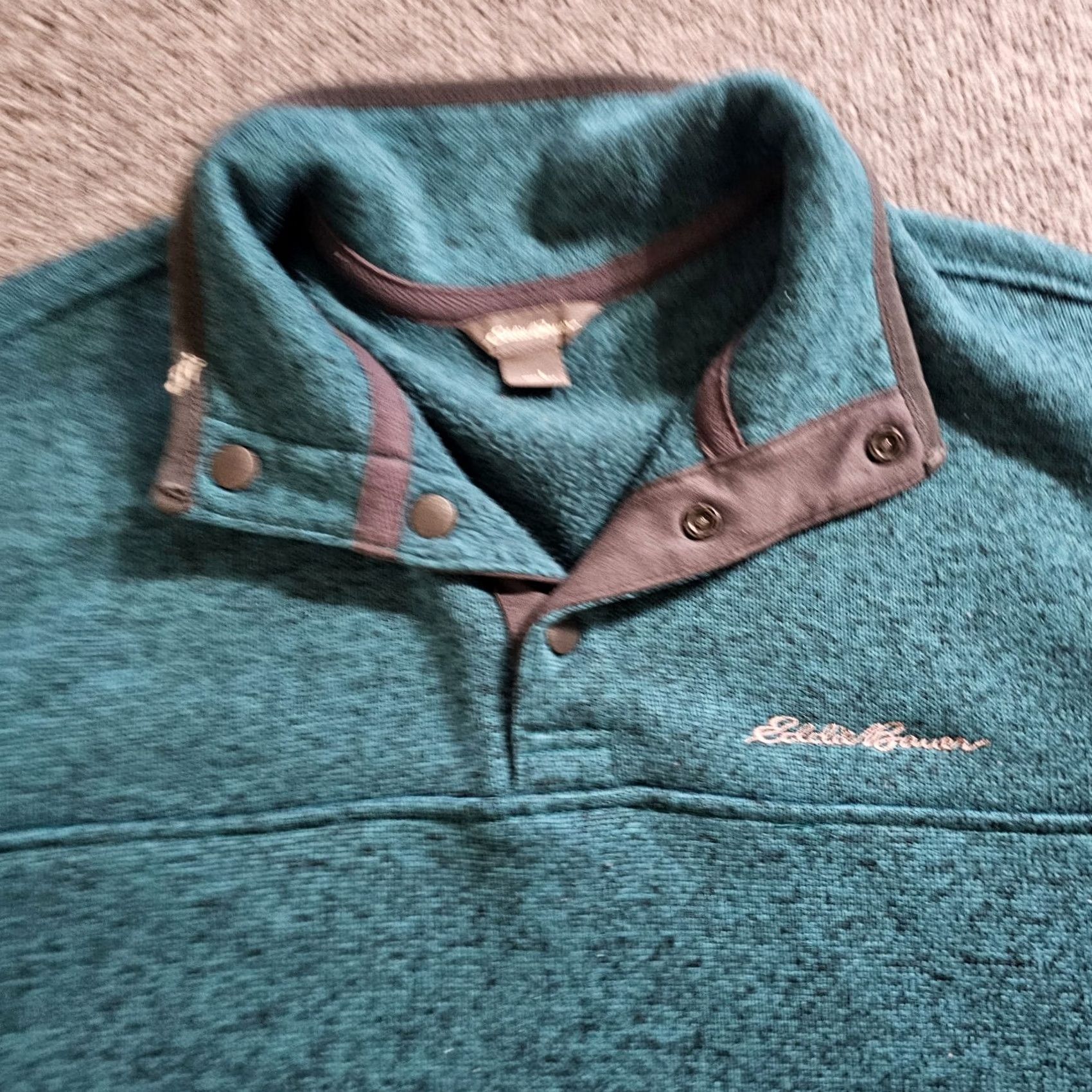 Eddie Bauer Eddie Bauer Sweater Mens Large Green 1/4 Button Knit Long Sleeve Outdoors Casual Shirt? Size US L / EU 52-54 / 3 - 2 Thumbnail