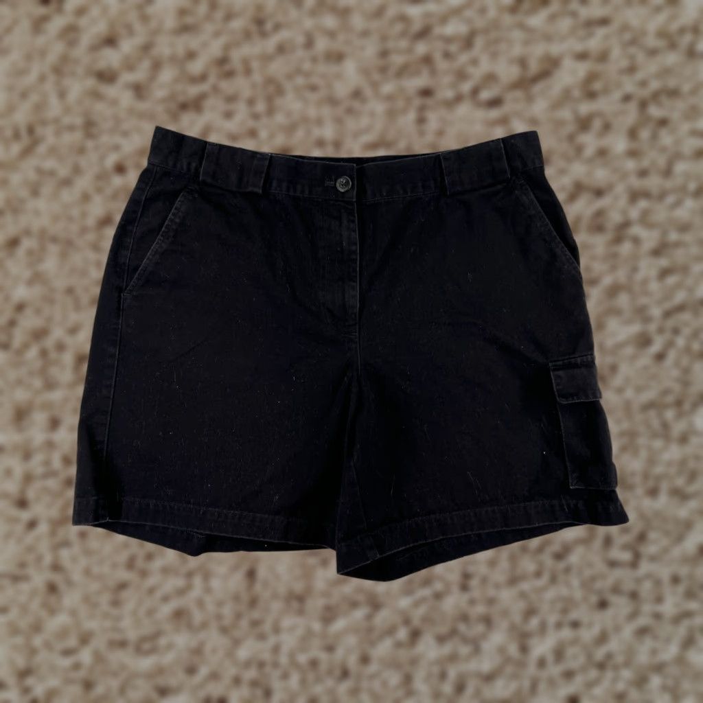 Ralph Lauren Lauren Ralph Lauren Shorts Women 14 Black Golf Twill Pockets 5-Pocket Design Chino Regular Cotton Blend 8 in Inseam Vintage No Size 36" / US 14 / IT 50 - 1 Thumbnail