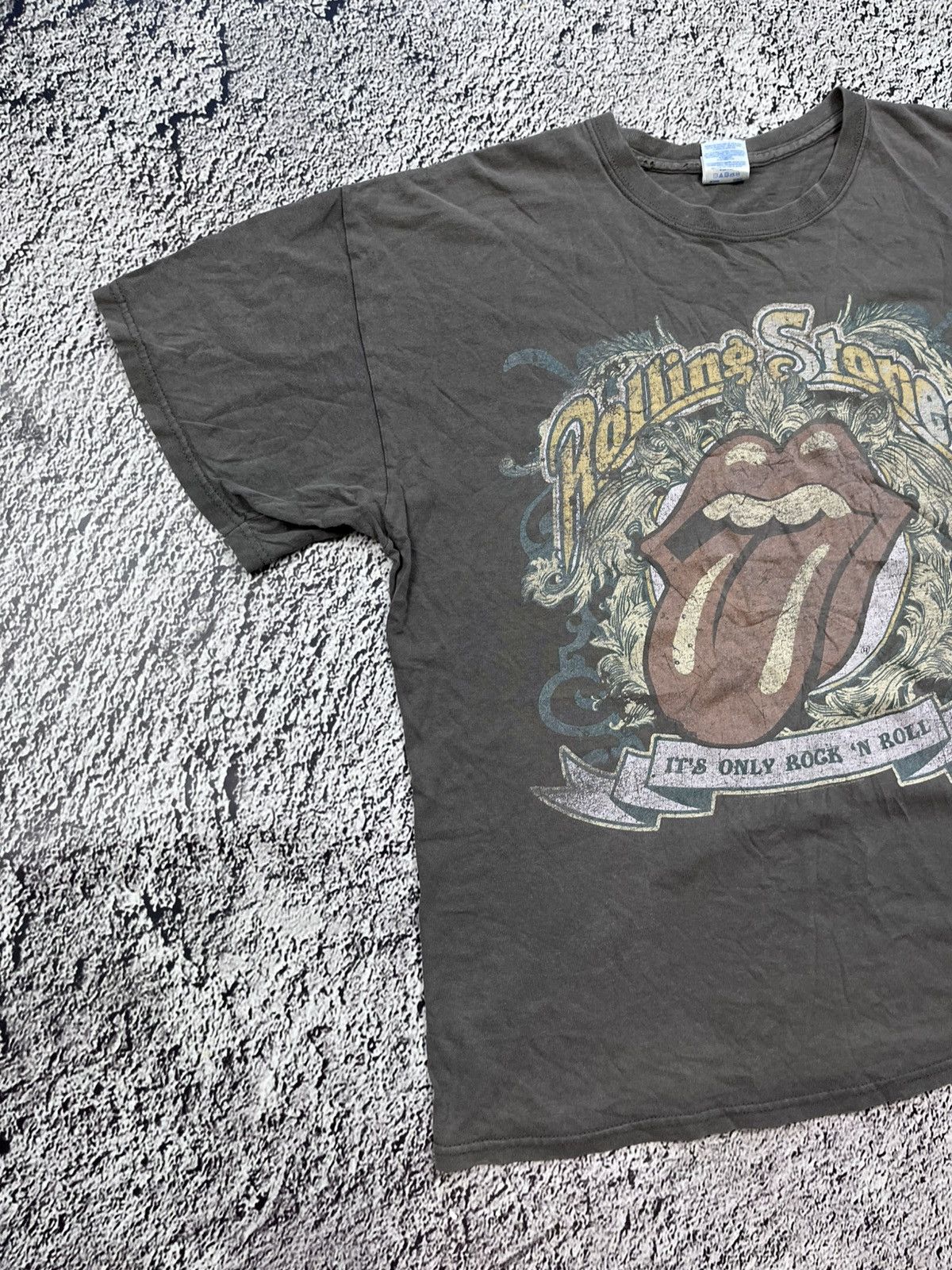 Band Tees Vintage Faded Rolling Stones Logo faded tee size XL Size US XL / EU 56 / 4 - 2 Thumbnail