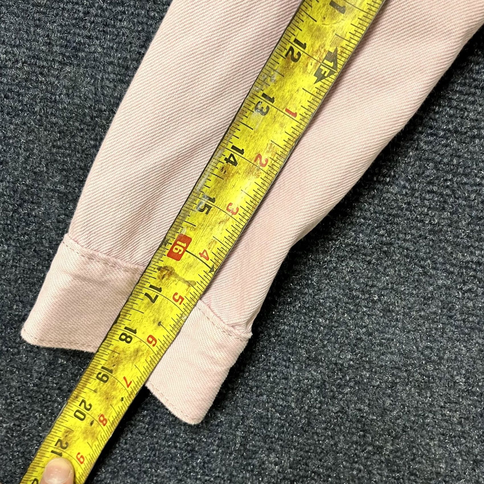Lucky Brand Lucky Brand Denim Jacket Womens XS Pink Cropped Raw Hem Jean Trucker Casual Size 26" / US 2 / IT 38 - 5 Thumbnail