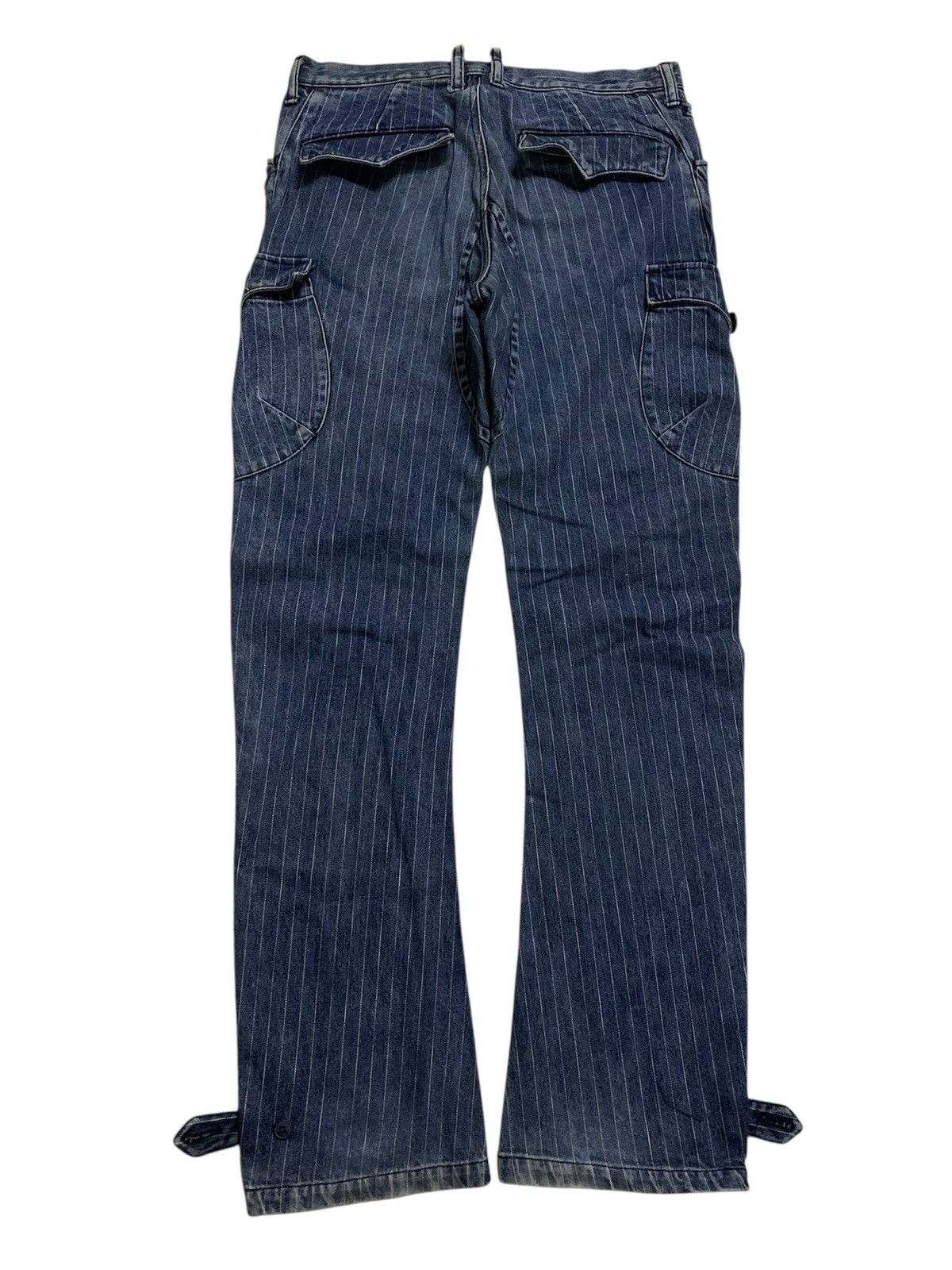 Kapital 🔥Japanese Nano Universe Indigo Stripe Cargo Size US 32 / EU 48 - 3 Thumbnail