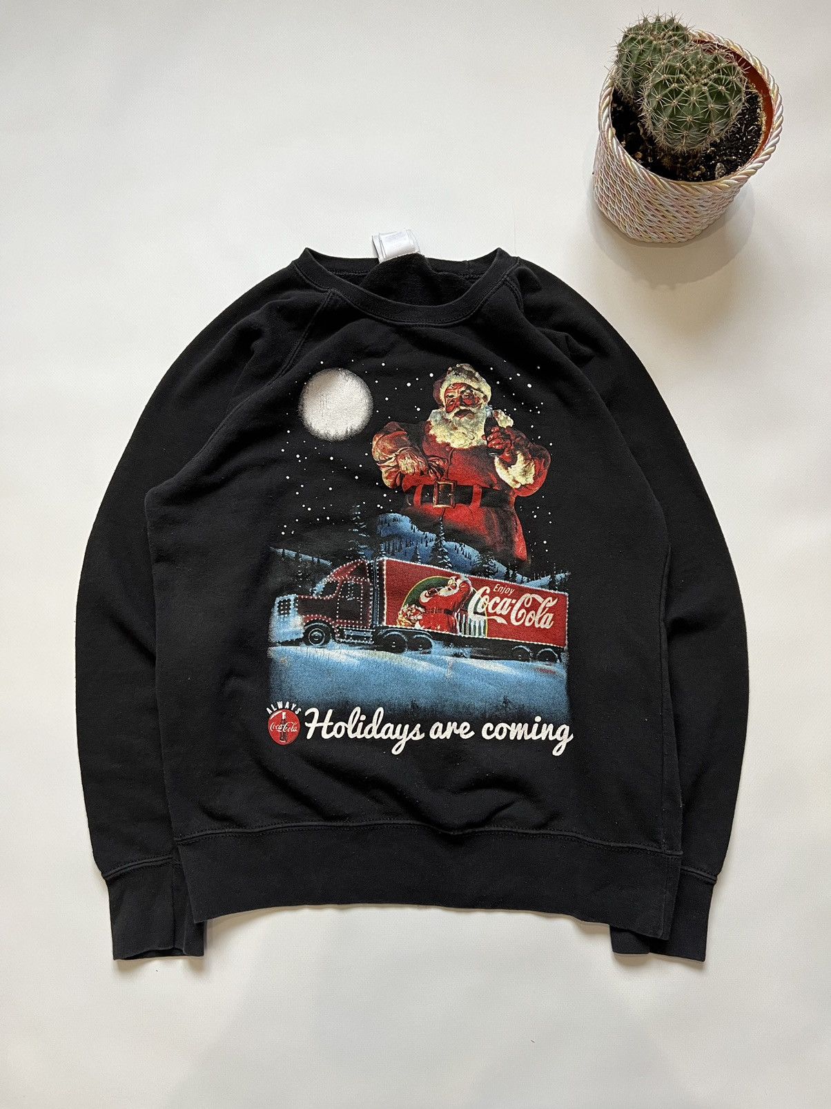 Vintage Vintage Coca Cola Santa 90’s Sweatshirt Size US M / EU 48-50 / 2 - 1 Thumbnail
