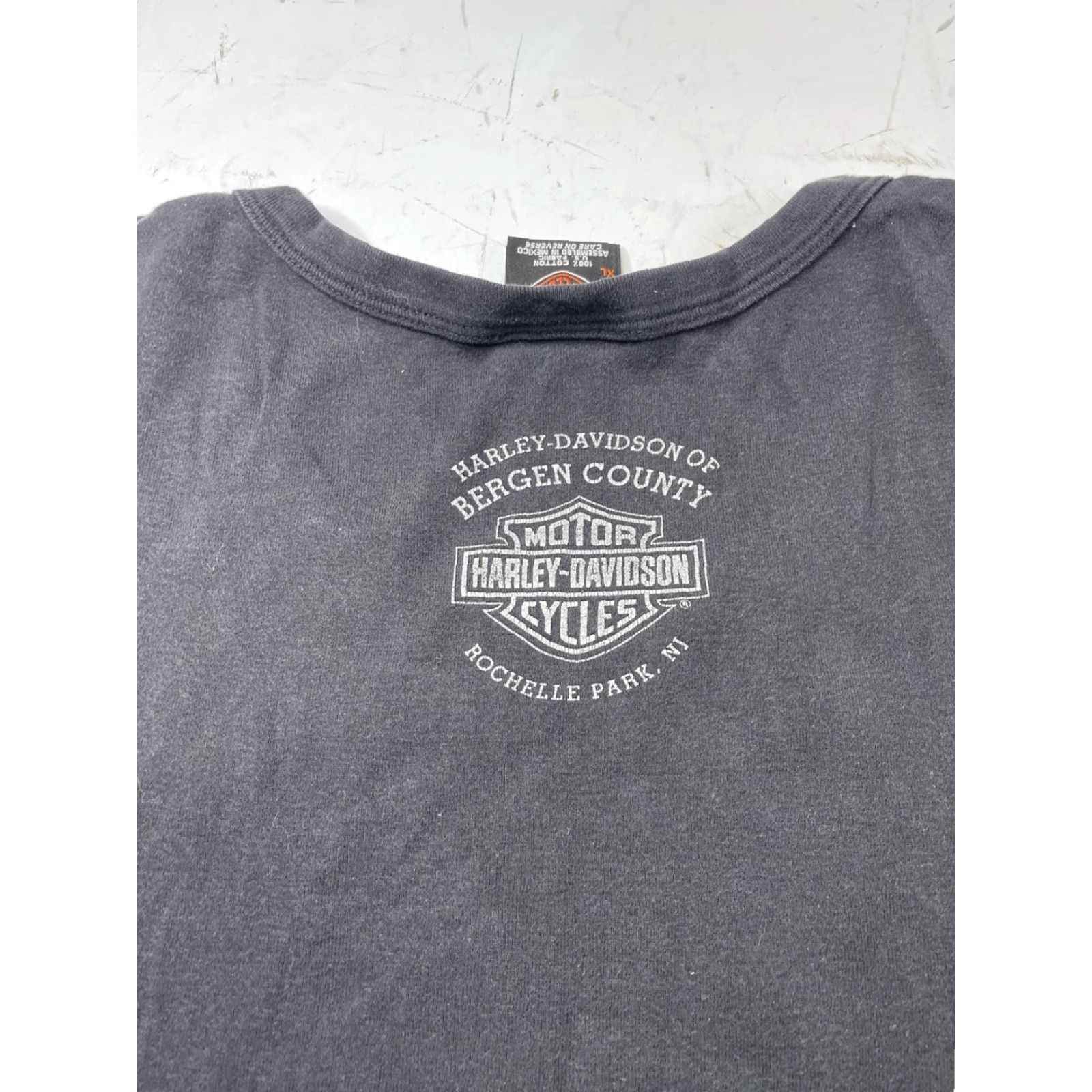 Harley Davidson VINTAGE Harley-Davidson Shirt Women XL Black Rhinestone Short Sleeve T-Shirt Size XL Size XL / US 12-14 / IT 48-50 - 7 Thumbnail