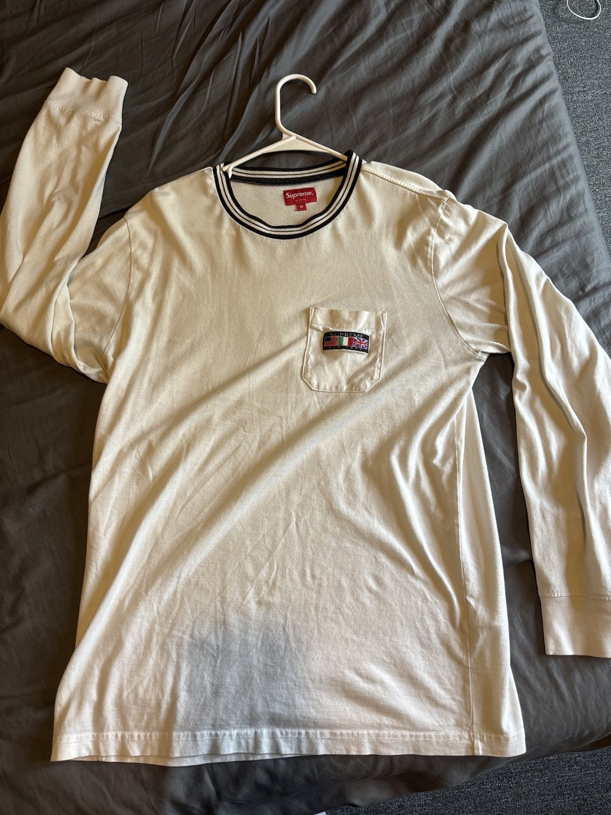 Supreme Supreme Flag Pocket Tee Size US M / EU 48-50 / 2 - 1 Thumbnail