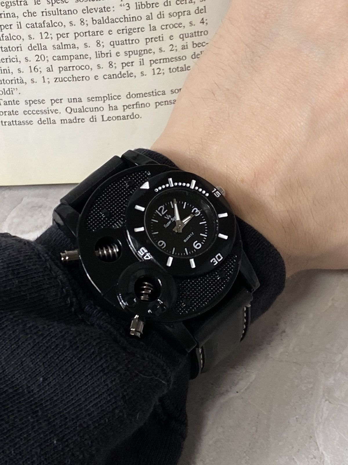 Japanese Brand V8 Super Speed Industrial Racing Watch - Black Size ONE SIZE - 7 Thumbnail