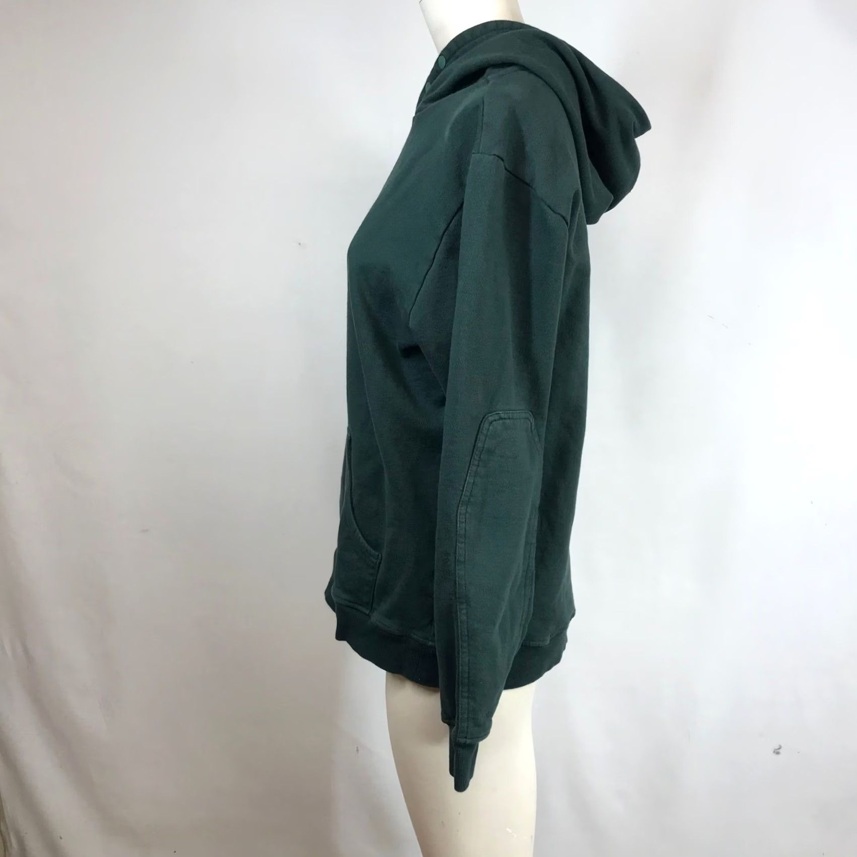 Vintage Dovetail Workwear Hoodie Womens S Green Tough As The Work Snap Neck Pullover Hooded Sweatshirt Size S / US 4 / IT 40 - 6 Thumbnail