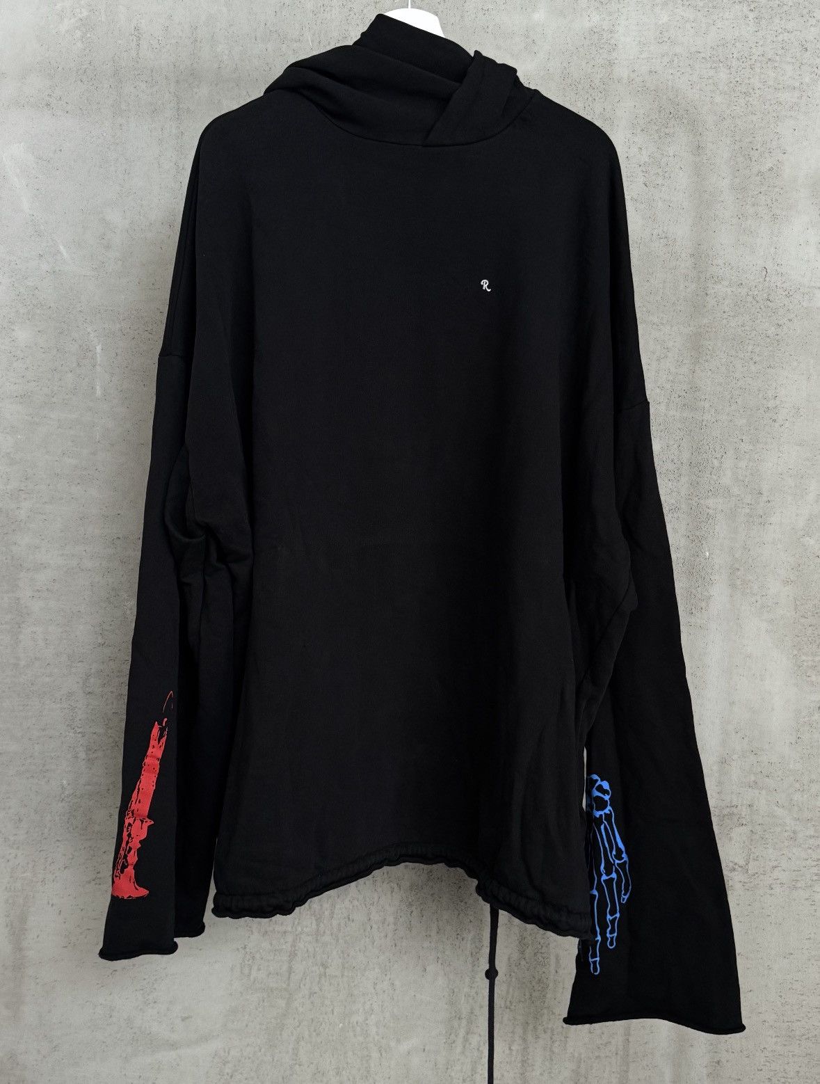Raf Simons Raf Simons Oversized Printed Scarf Hoodie SS22 Size US XL / EU 56 / 4 - 1 Thumbnail