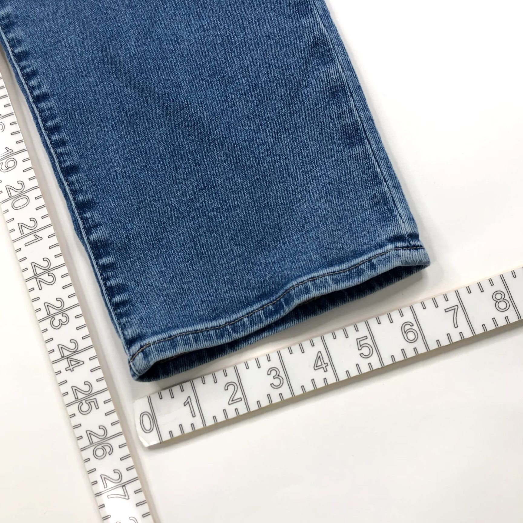 J.Crew J.CREW Factory Stovepipe 28p Petite Denim Jeans BlueMid Rise Jeans 5-Pocket Stretch Womens Petite 28P Blue Size 28" / US 6 / IT 42 - 4 Thumbnail
