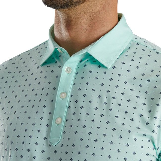 Footjoy FootJoy Athletic Fit Deco Print Self Collar Polo Shirt Size US M / EU 48-50 / 2 - 11 Thumbnail