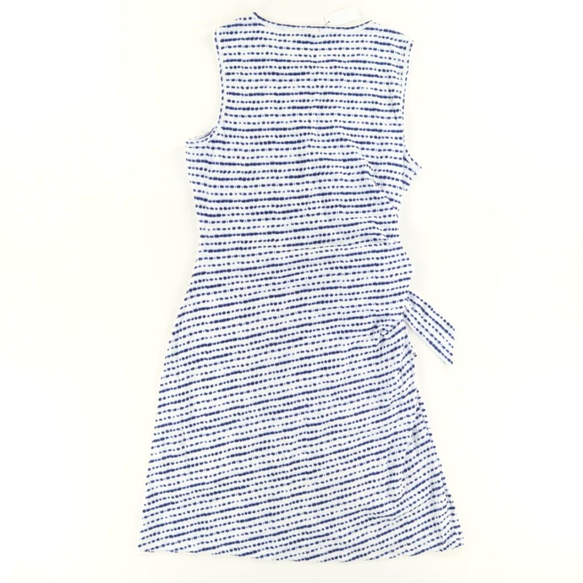 Talbots Talbots Cinch Waist Striped Dress White Women's L Shirt Dress Cinch Waist Striped White Talbots Women L Size L / US 10 / IT 46 - 4 Thumbnail