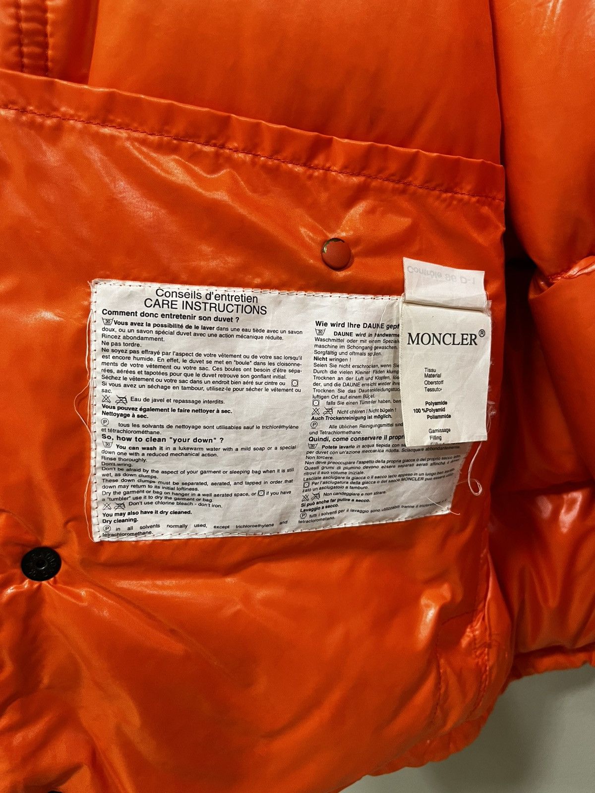 Moncler Moncler Orange Puffer Down Jacket Grenoble Rare Vintage Size US M / EU 48-50 / 2 - 12 Thumbnail