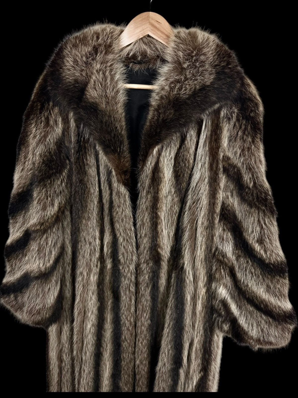 Other Vintage Raccoon Fur Long Coat Size M / US 6-8 / IT 42-44 - 3 Thumbnail
