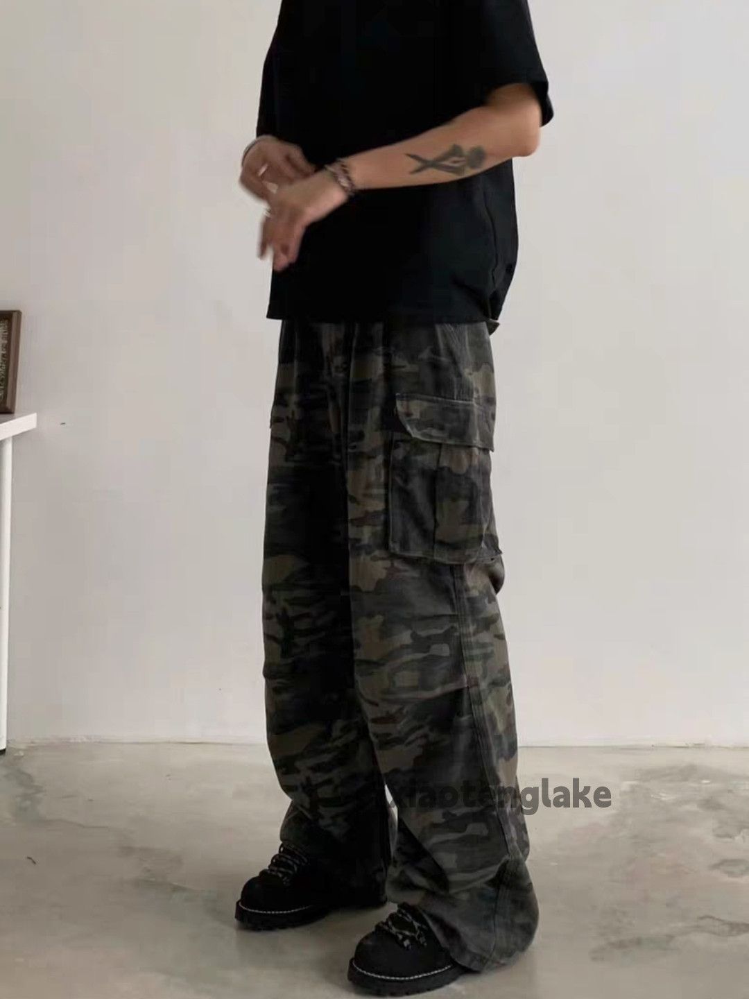 Designer × Japanese Brand × Vintage utility military loose baggy skate hiphop cargo pants Size US 32 / EU 48 - 6 Thumbnail